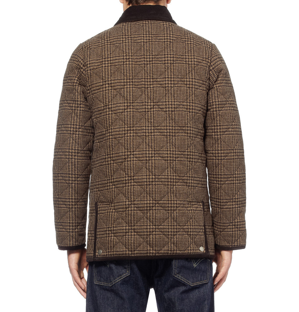 Lyst - Mackintosh Waverly Prince Of Wales Check Quilted Wool Jacket in ...