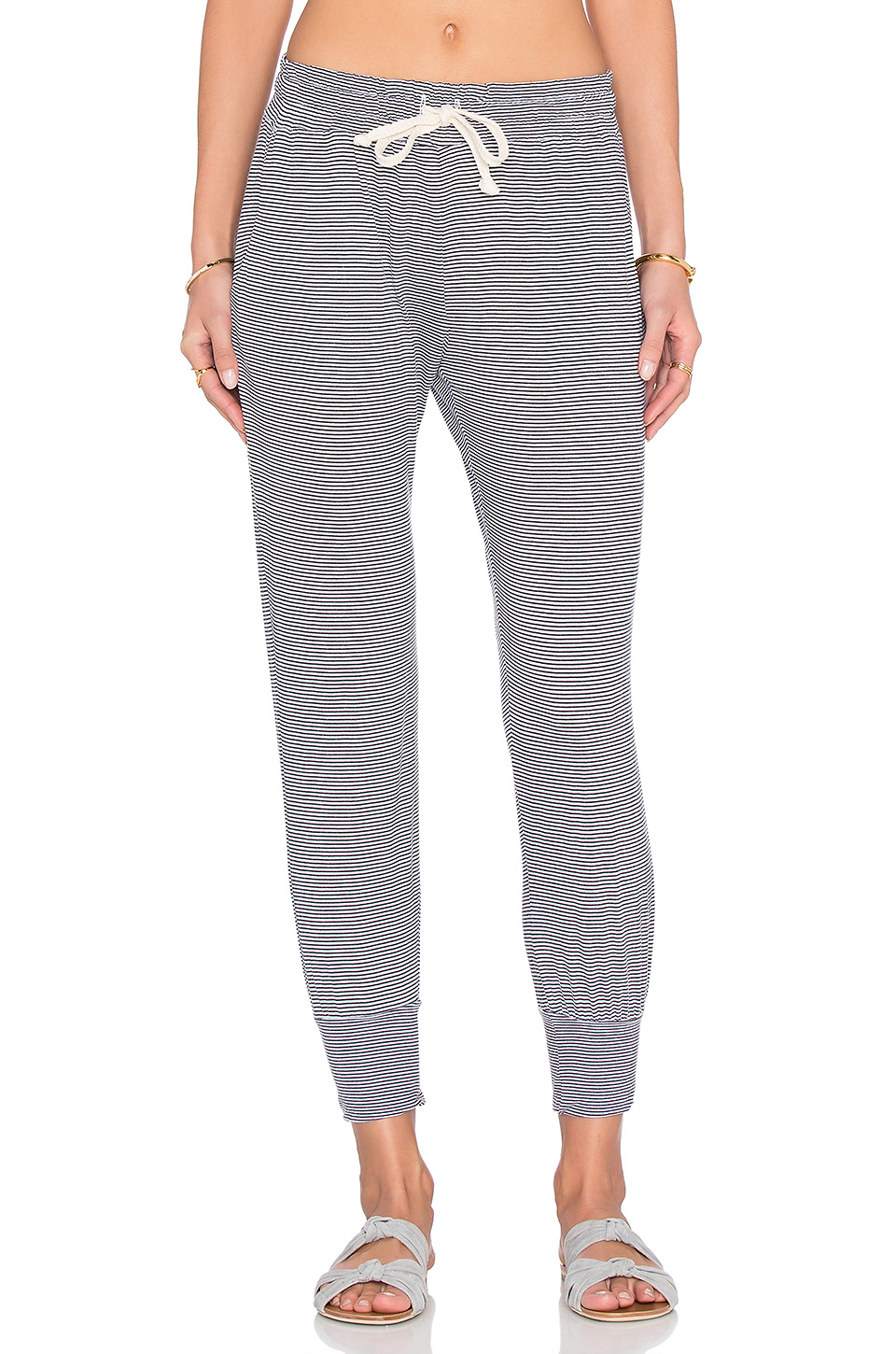 A fine line Varsity Pant in Blue Lyst