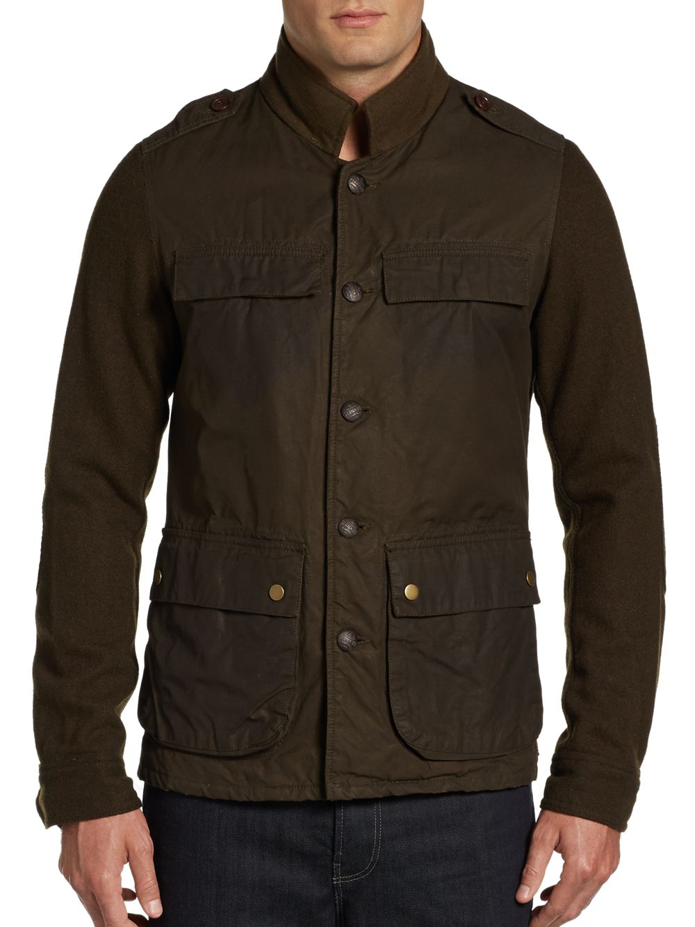 Scotch & Soda Military Blazer Jacket in Khaki for Men (army) | Lyst