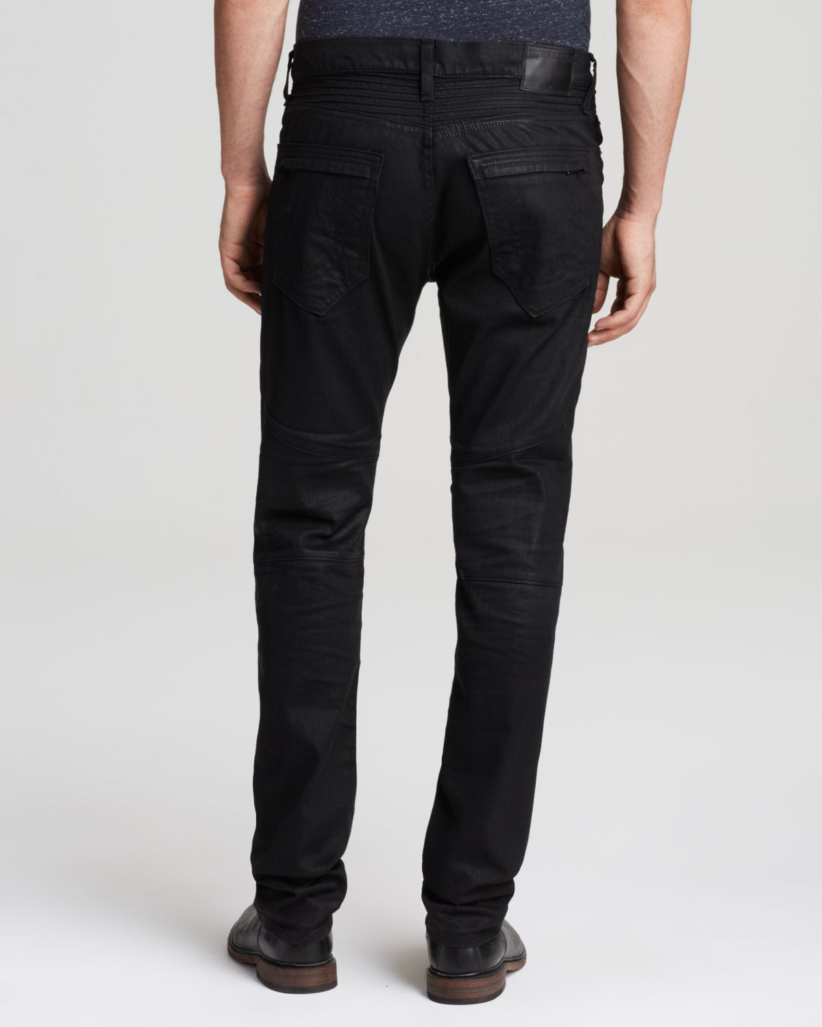 Lyst True Religion Jeans Rocco Moto Slim Fit In Black