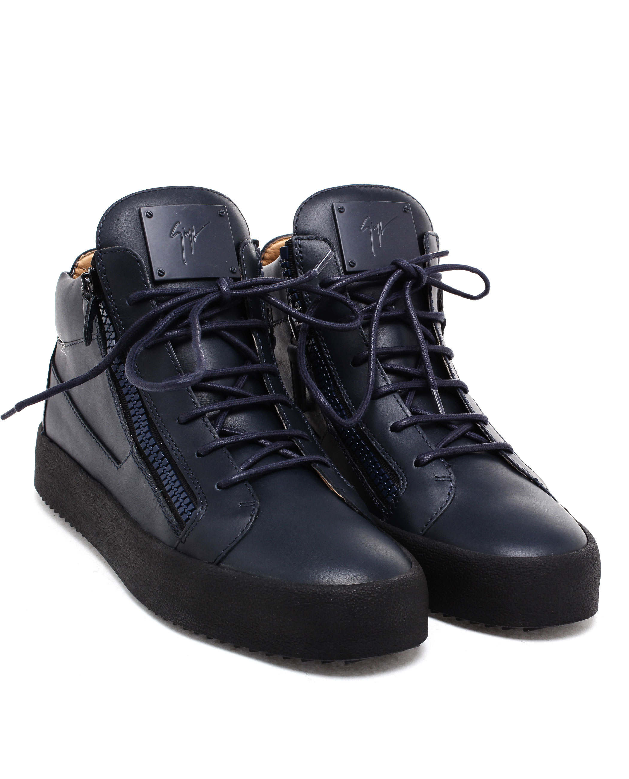 navy patent trainers