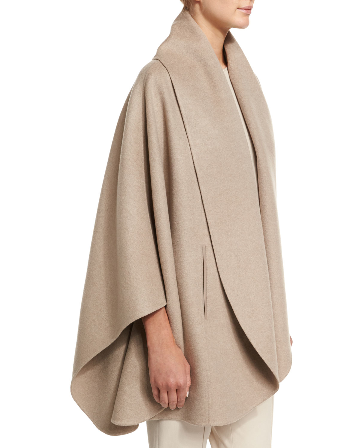 Lyst - Loro Piana Ledbury Belted Cashmere Cape in Natural