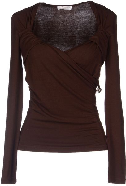 Shirt Passion Long Sleeve T-shirt in Brown (Dark brown) | Lyst