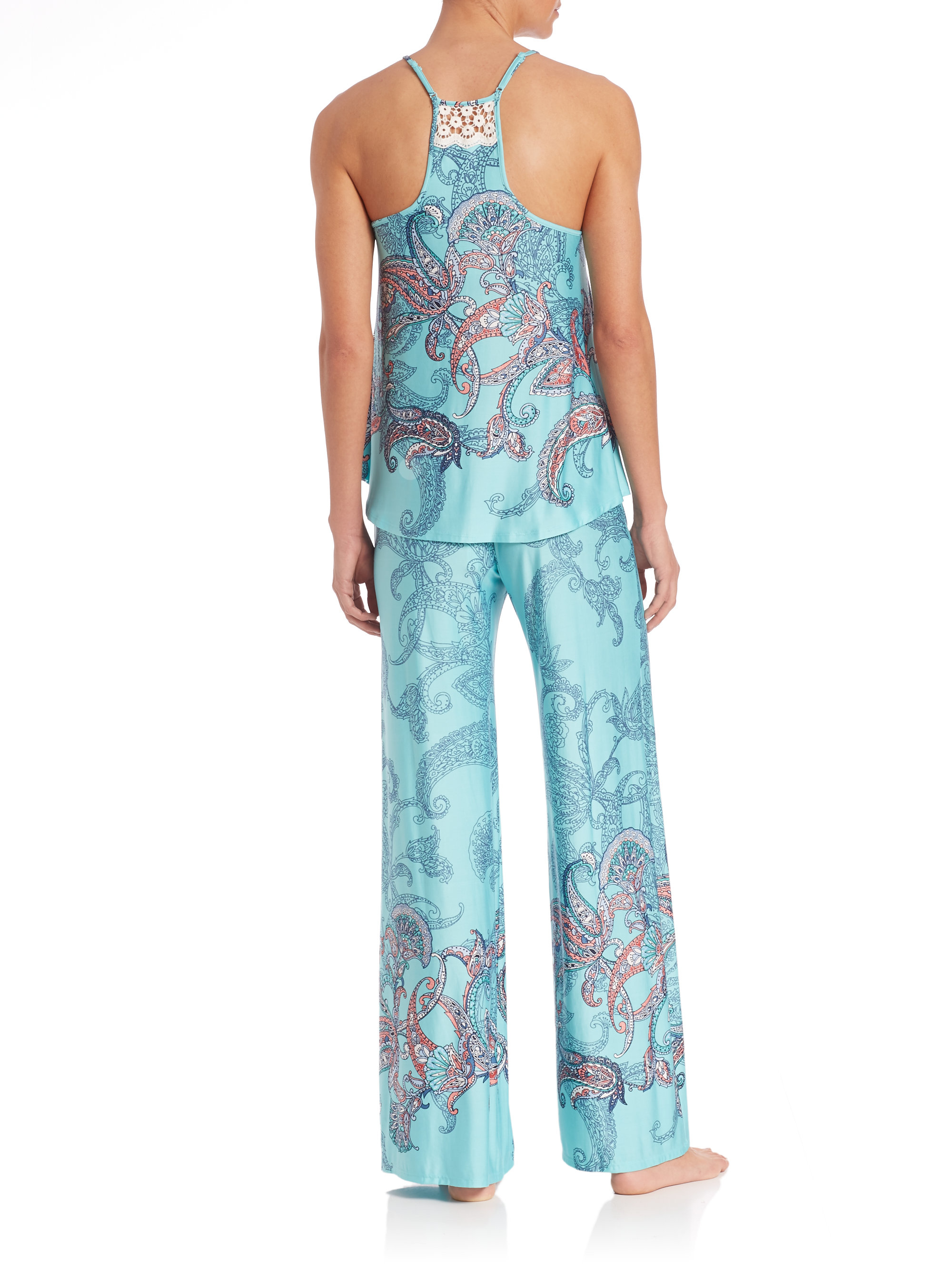 In bloom Sea Isle Paisley Pajamas in Blue | Lyst