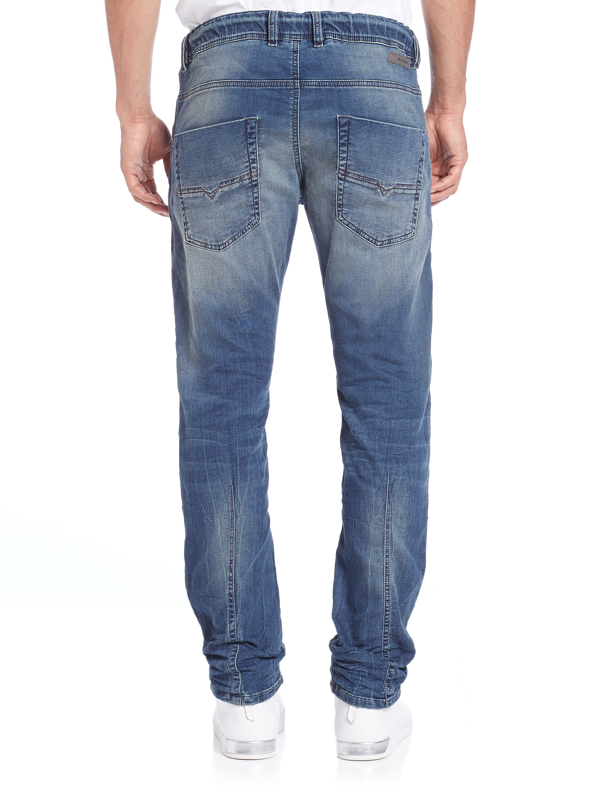 Diesel Krooley Drawstring Jogger Jeans in Blue for Men | Lyst
