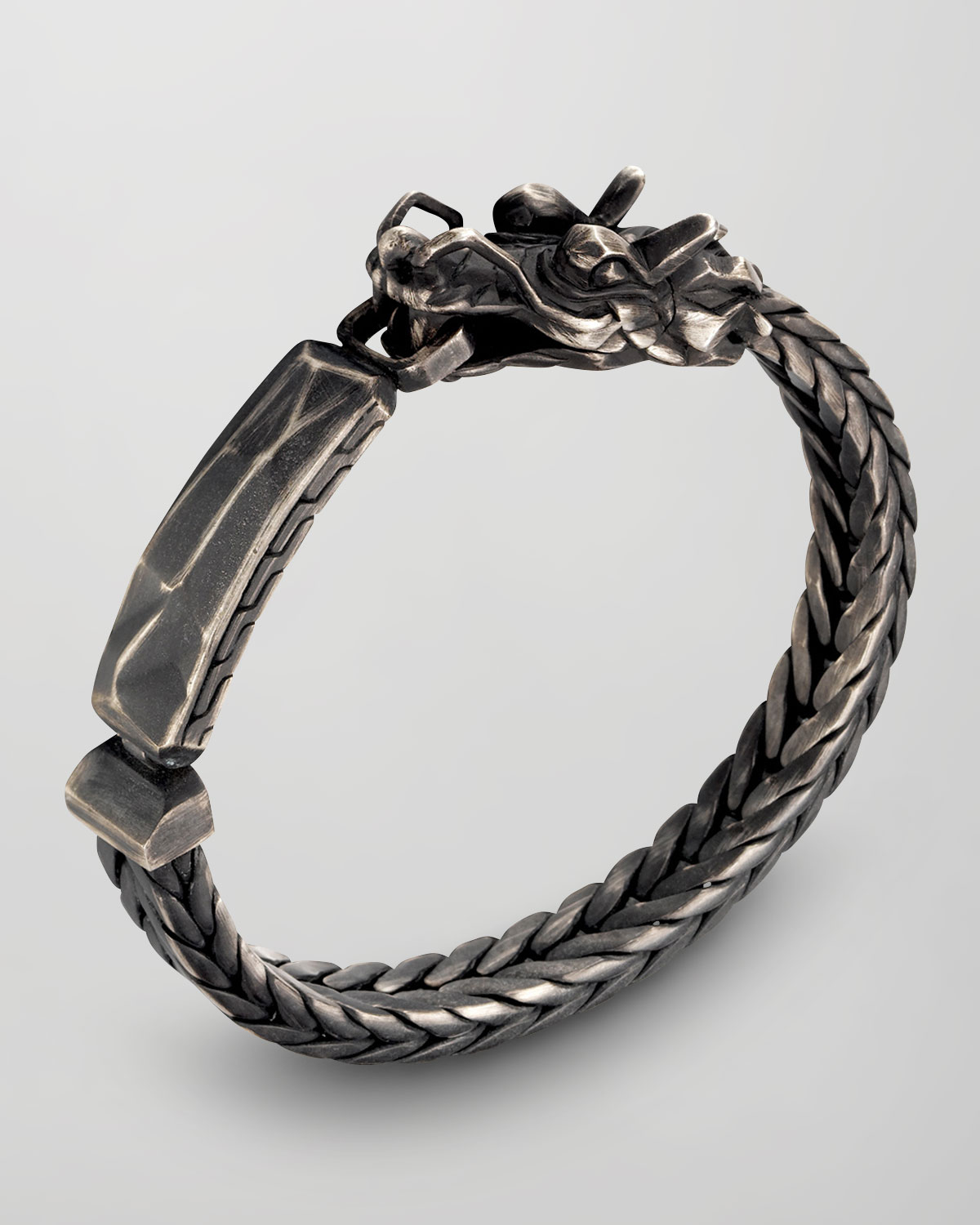 Lyst John Hardy Naga Dragon Head Id Bracelet In Gray For Men Gallery