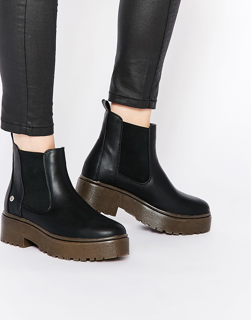 Chunky Chelsea Boots Womens