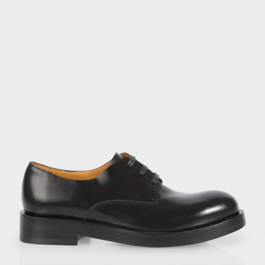 Paul smith Men's Black Calf Leather 'patton' Derby Shoes in Black for ...