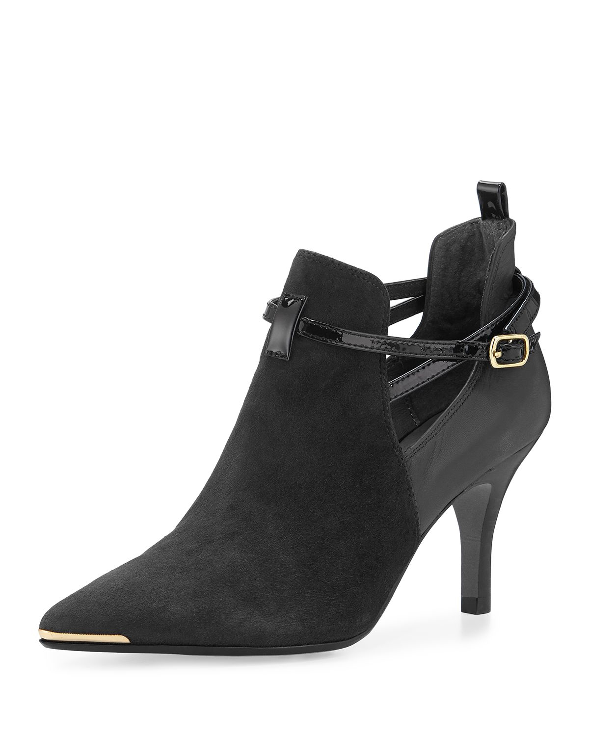 Lyst - Donald J Pliner Tali Suede Ankle Boots in Black