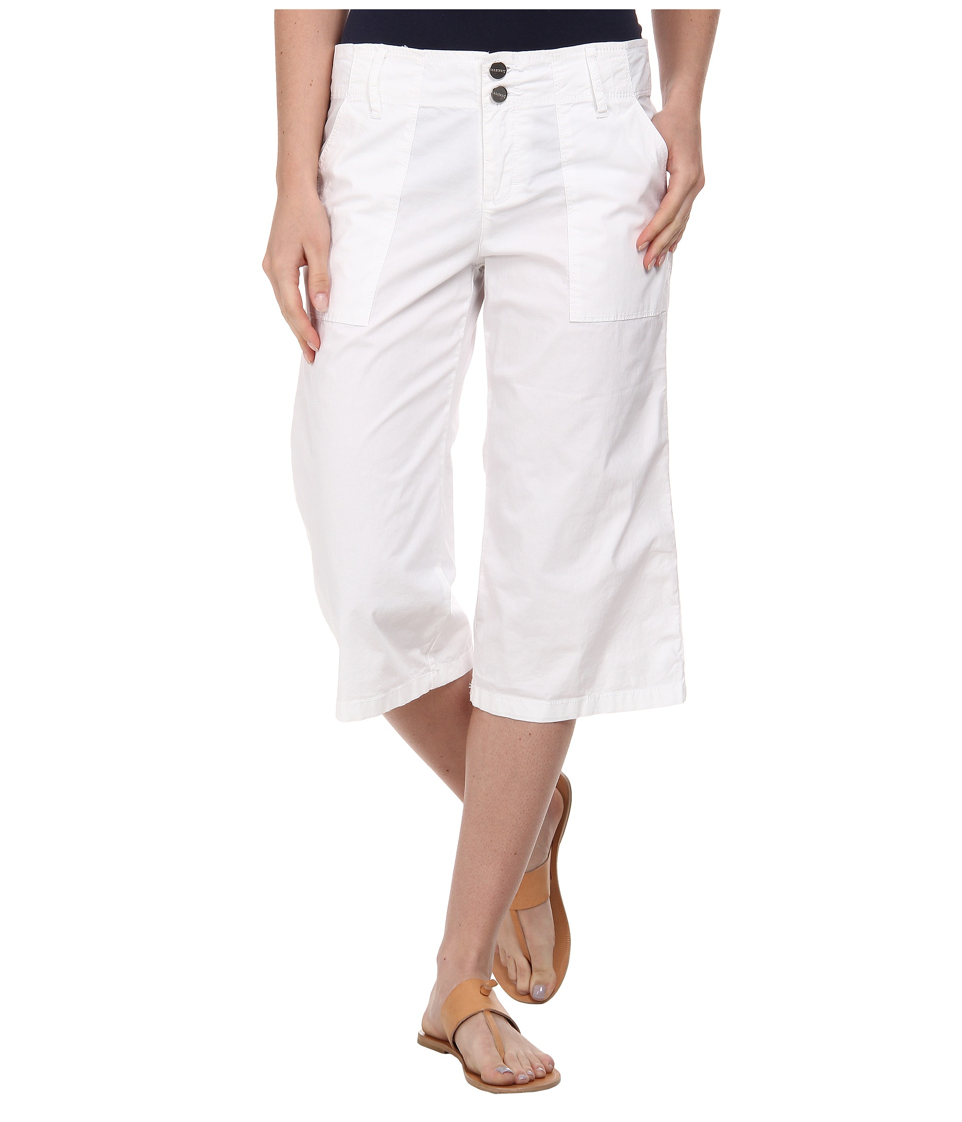 Sanctuary Surplus Culotte Pants in White | Lyst