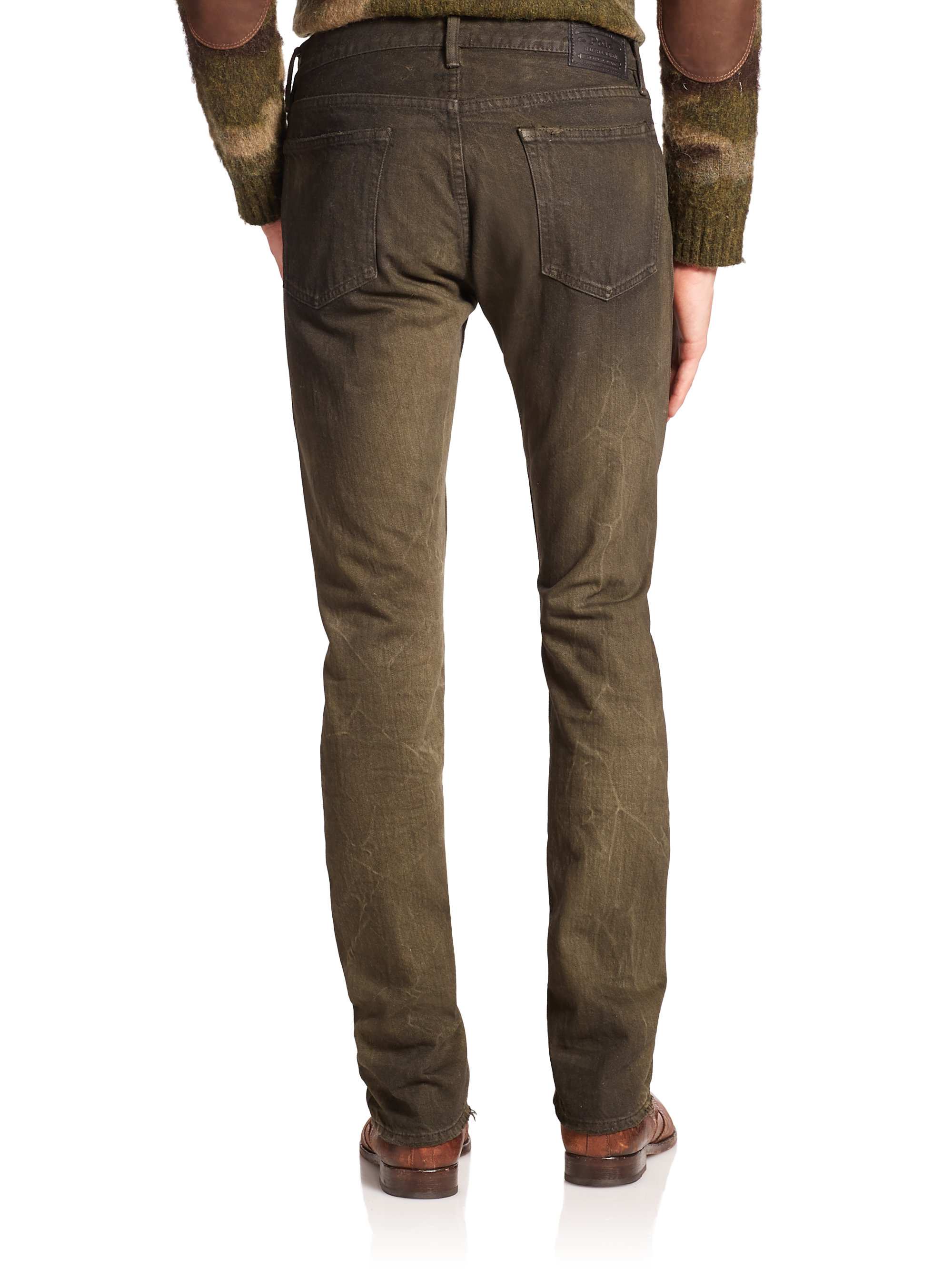 Polo ralph lauren Varick Slim-straight Jeans in Green for Men | Lyst