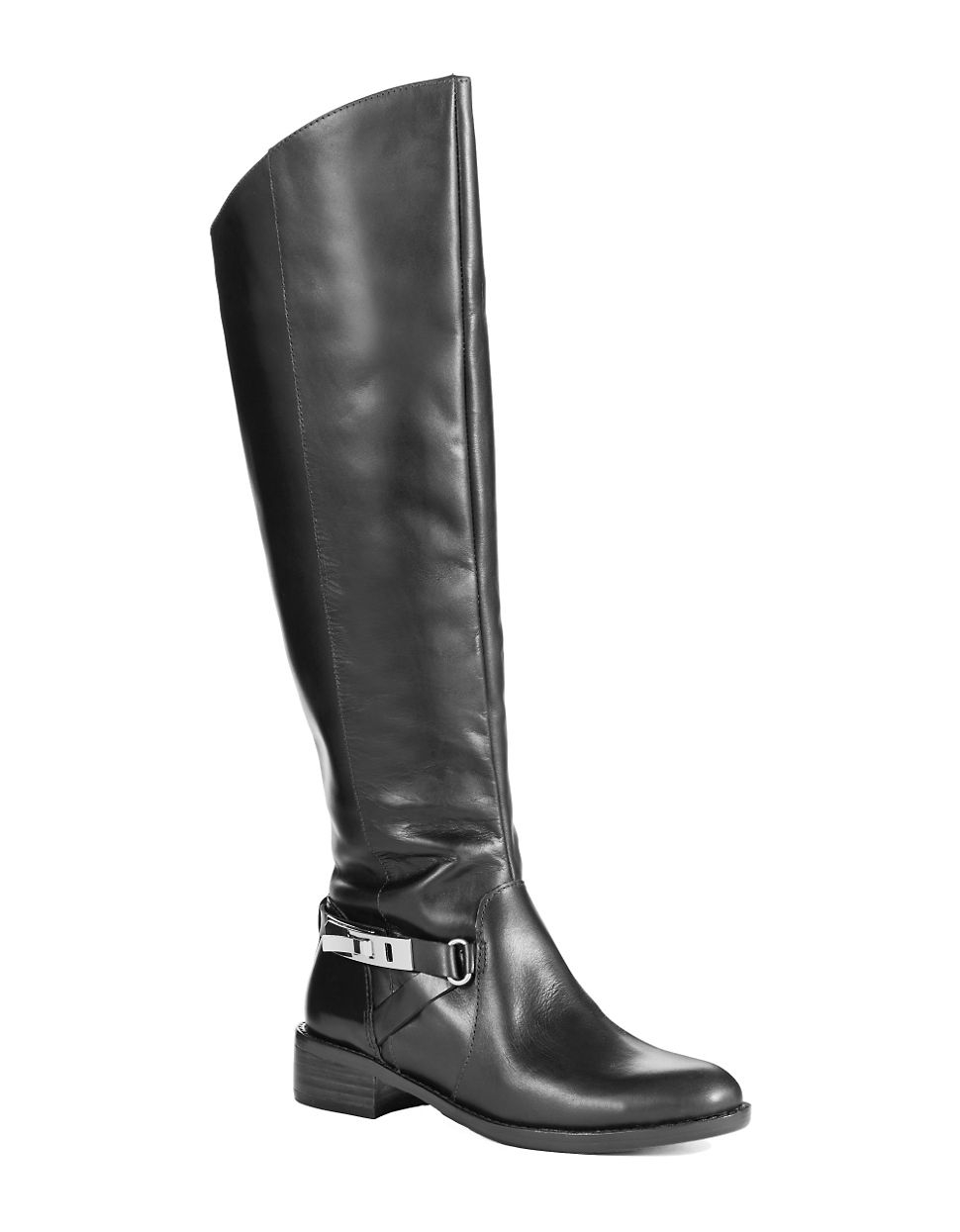 French Connection Yolanda Riding Boots in Black | Lyst