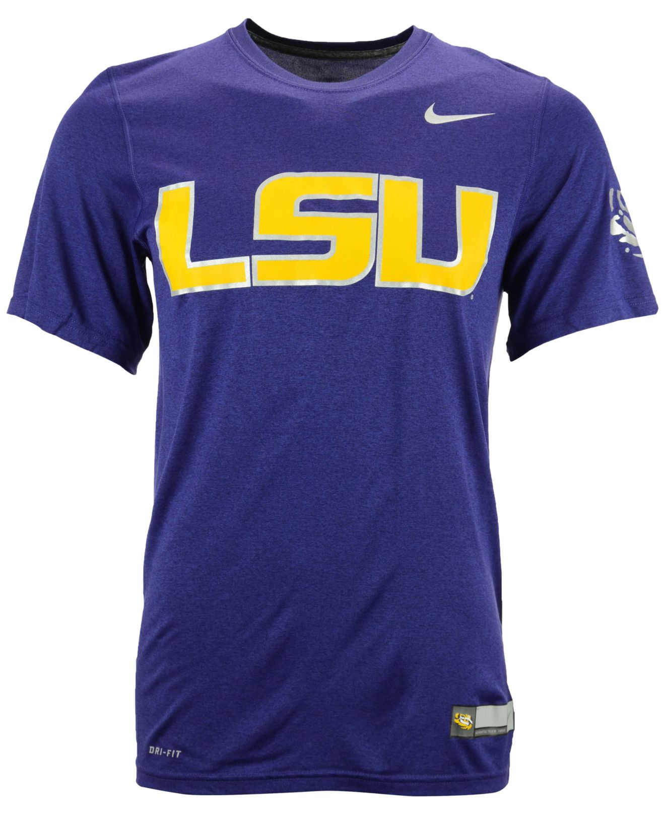 Lyst - Nike Men's Lsu Tigers Dri-fit Sideline Ii T-shirt in Purple for Men