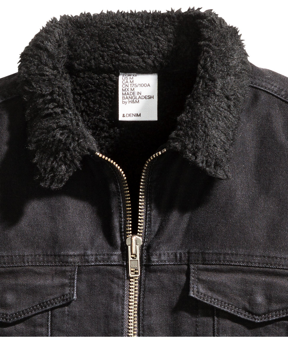 lined shirt jacket h&m