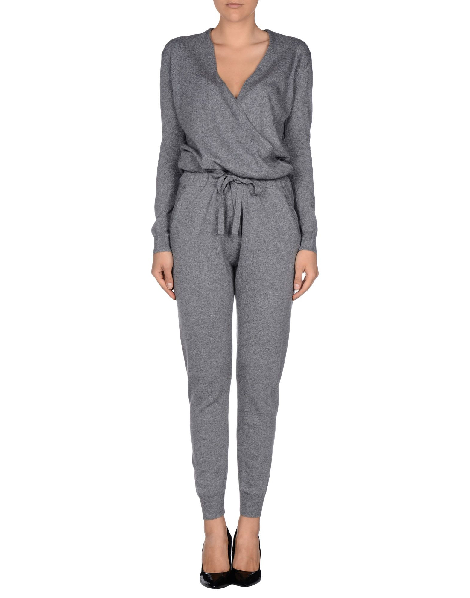 Stefanel Jumpsuit in Gray (Grey) | Lyst