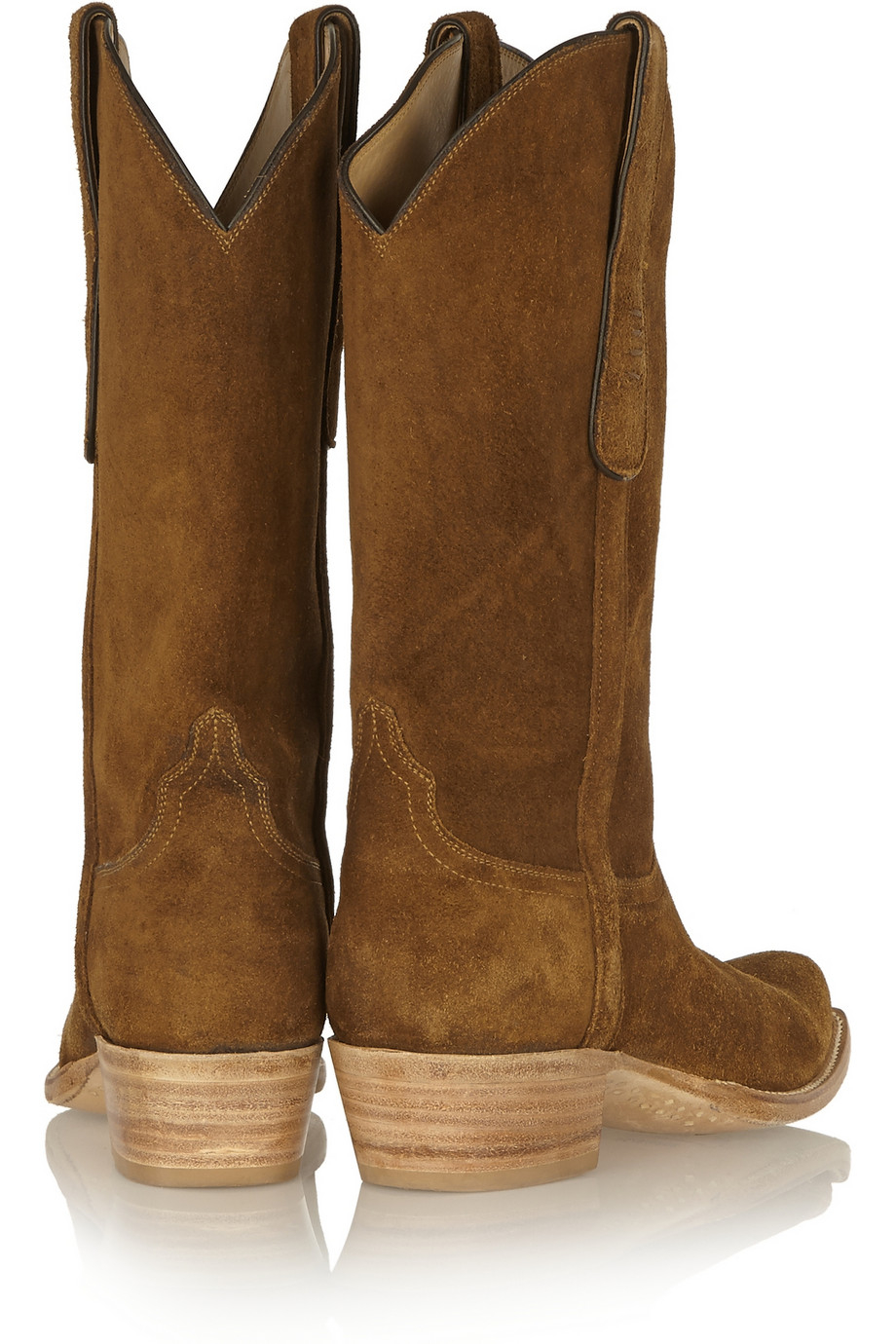 Lyst - Lucchese + Romia Suede Western Boots in Brown