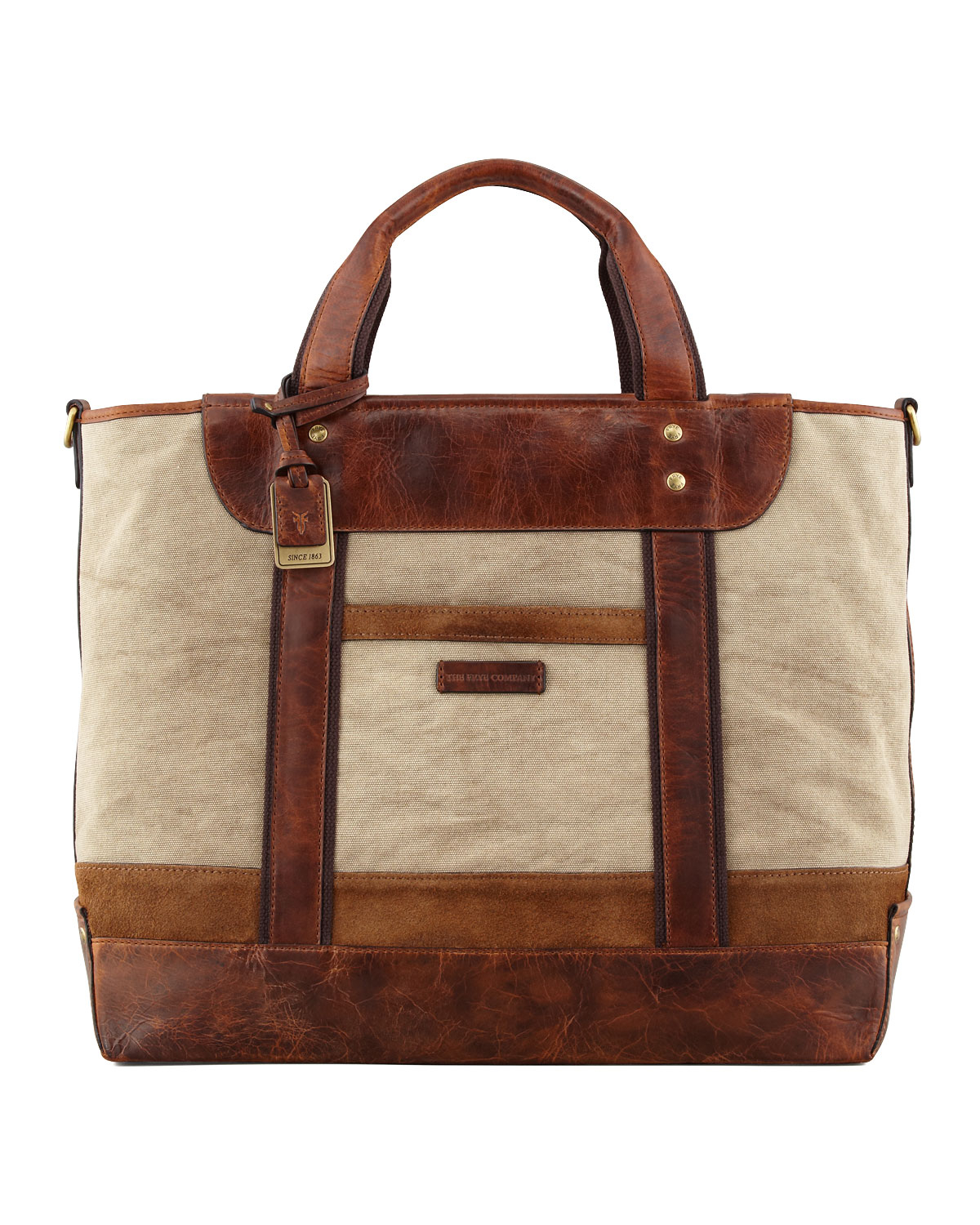 Lyst - Frye Harvey Canvas leather Tote Bag in Brown