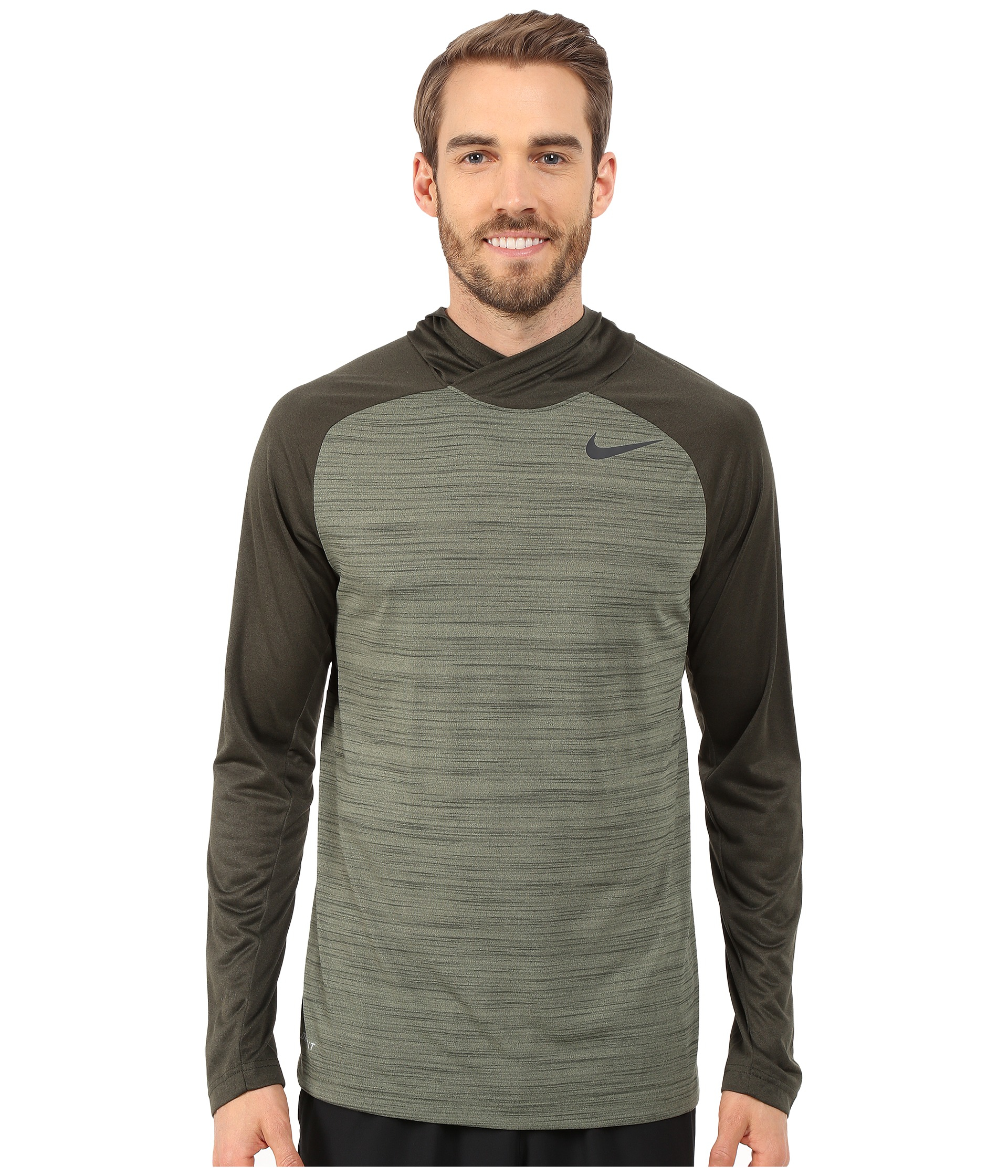 nike dri fit long sleeve shirt with hood