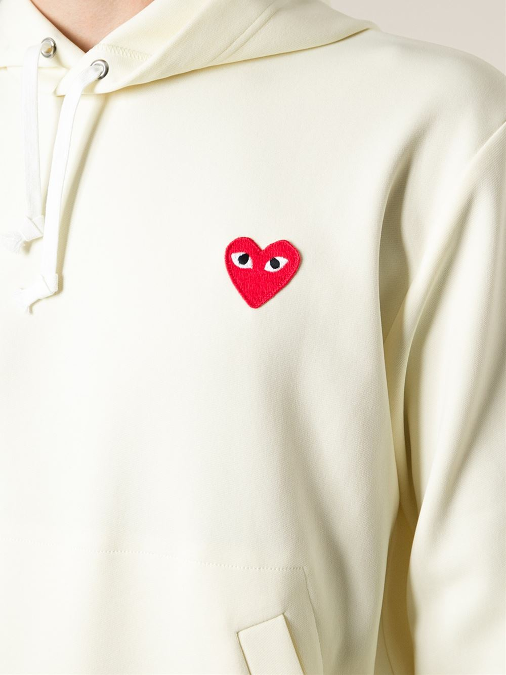 Play comme des garçons - Embroidered Logo Hoodie - Men - Polyester - M ...