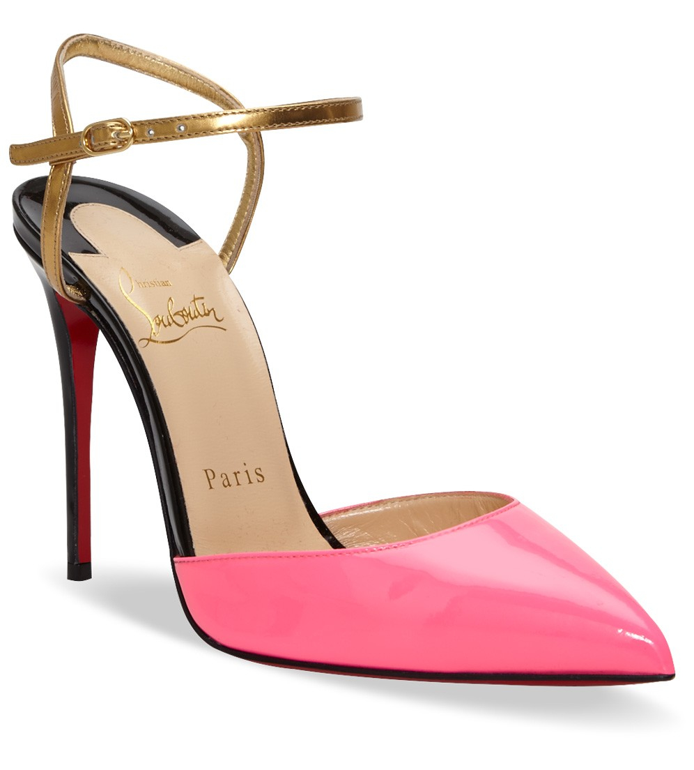 louboutin heels ankle strap