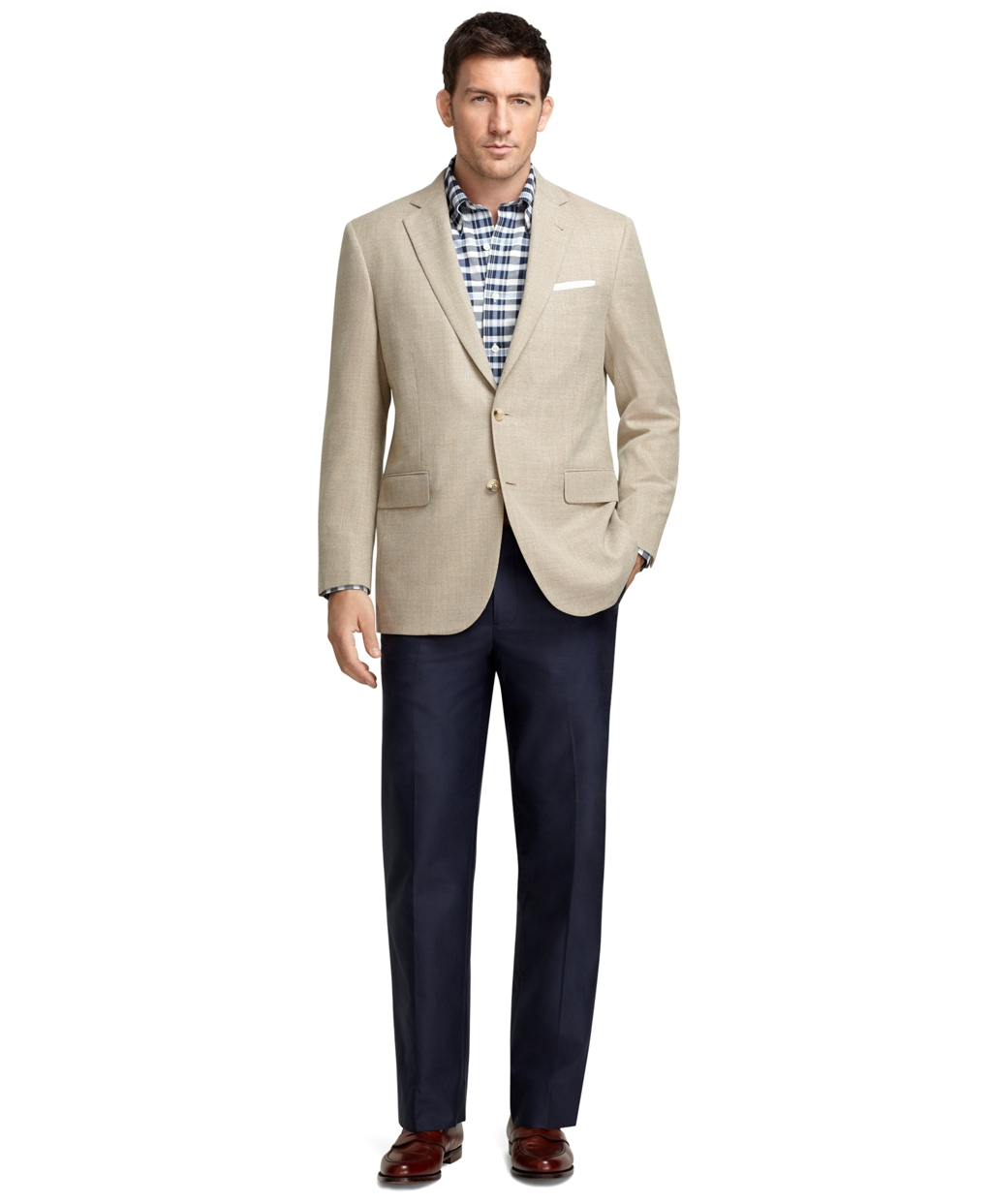 Lyst - Brooks Brothers Madison Fit Hopsack Sport Coat in Natural for Men