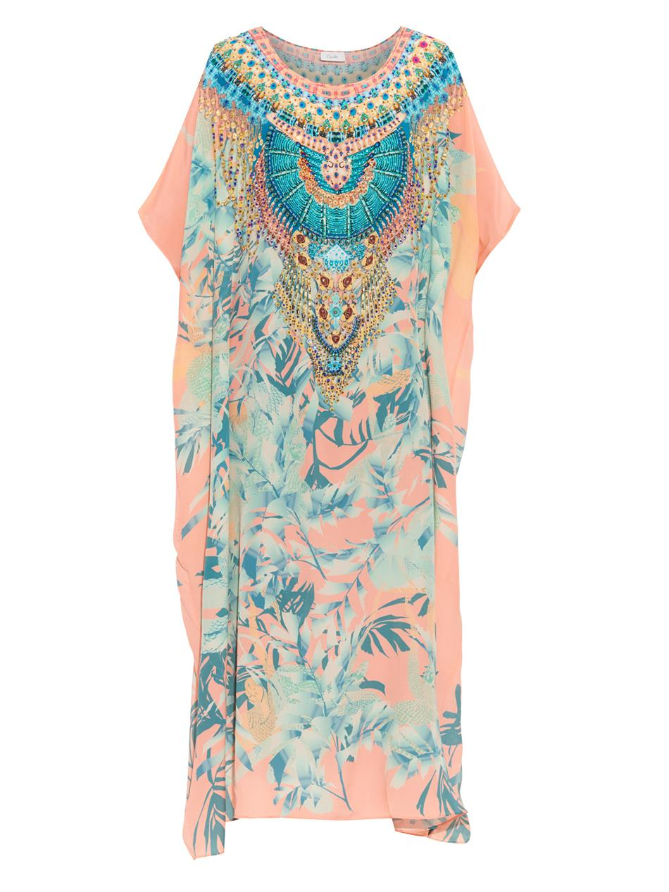 Camilla Garden Of Dreams Embellished Kaftan in Pink Lyst