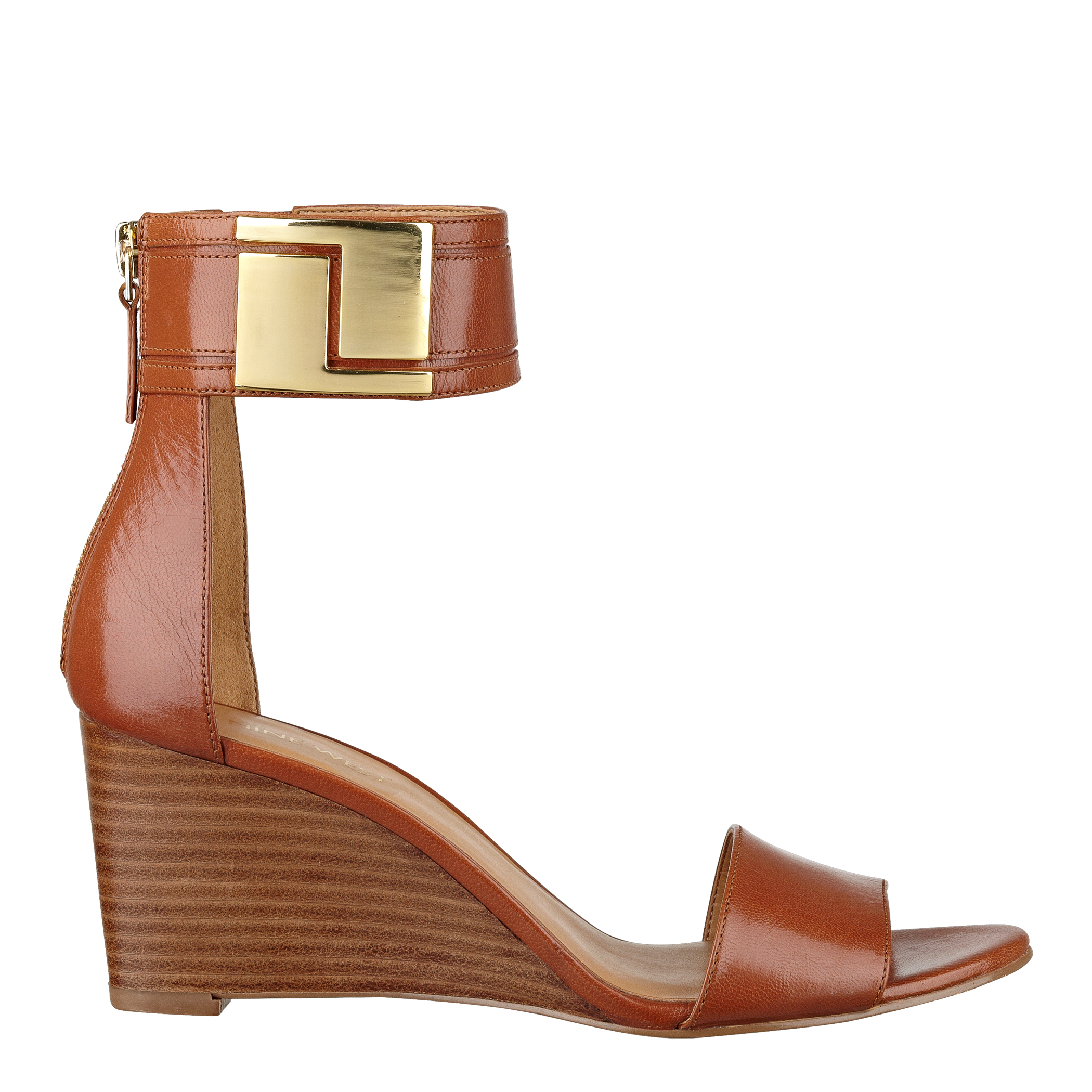 brown nine west sandals