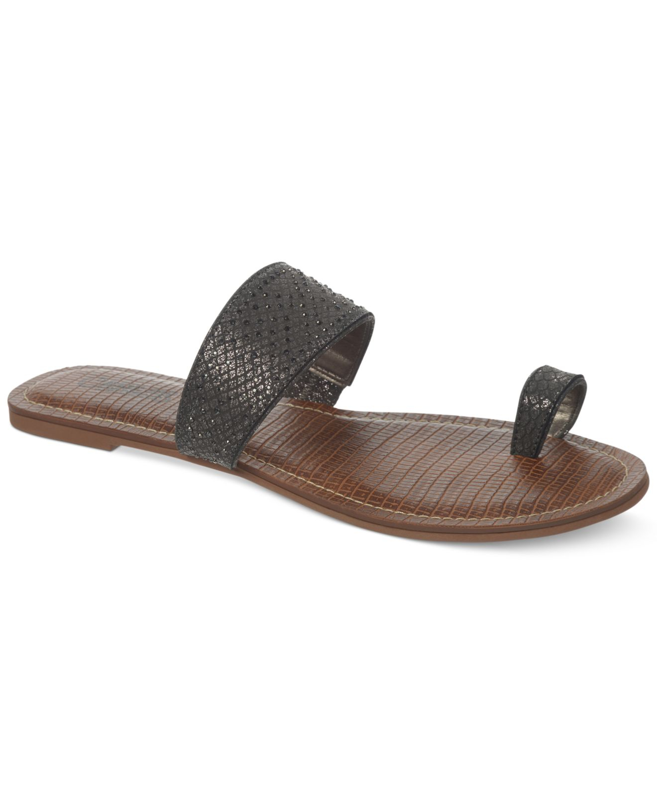 Lyst Carlos By Carlos Santana Fairview Toe Ring Flat Sandals in Black