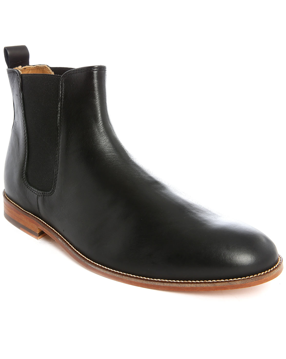 Bobbies L'horloger Black Leather Chelsea Boots in Black for Men | Lyst