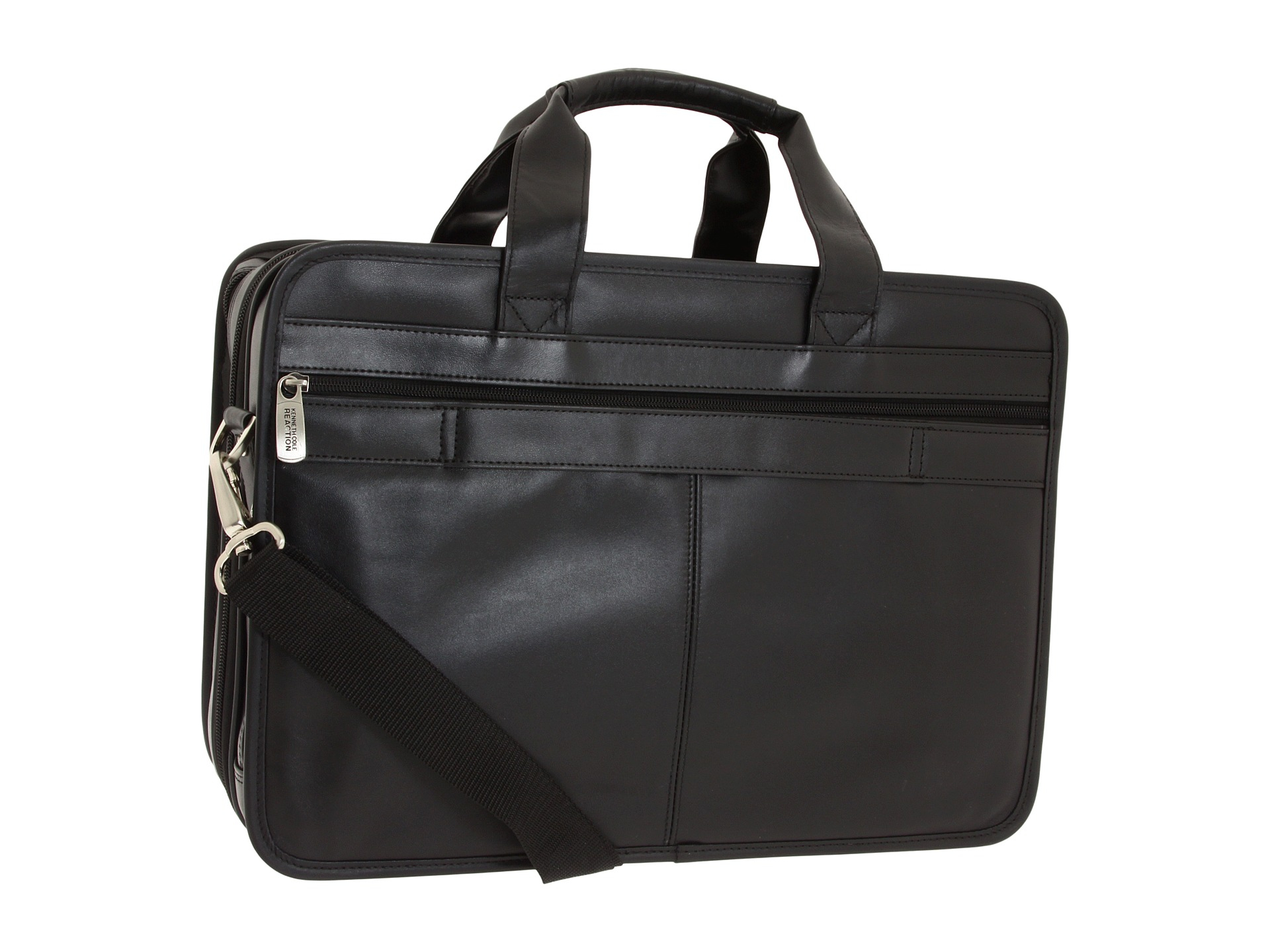 Lyst Kenneth Cole Reaction Manhattan Leather Expandable Top Zip Gallery