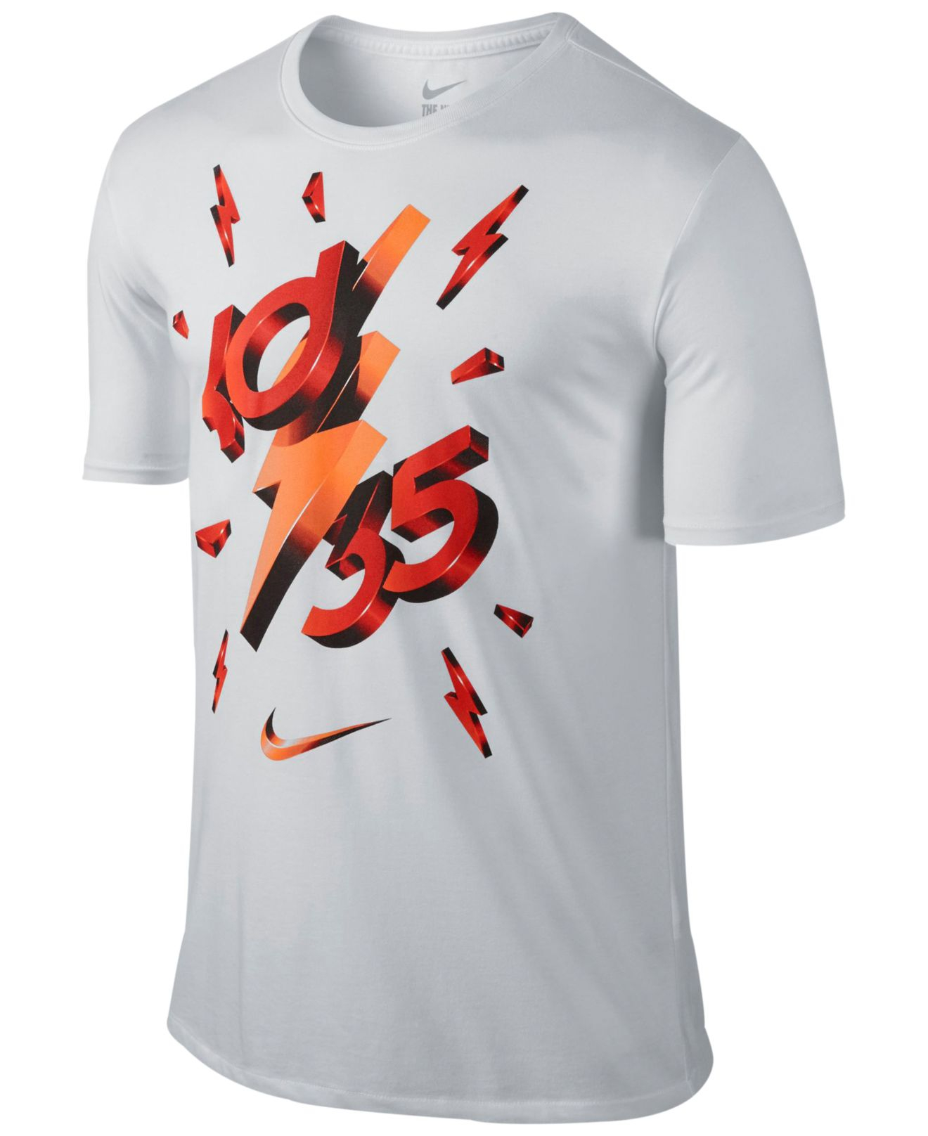 Nike Men's Kd 3-d 35 Lightning Graphic T-shirt in White for Men | Lyst
