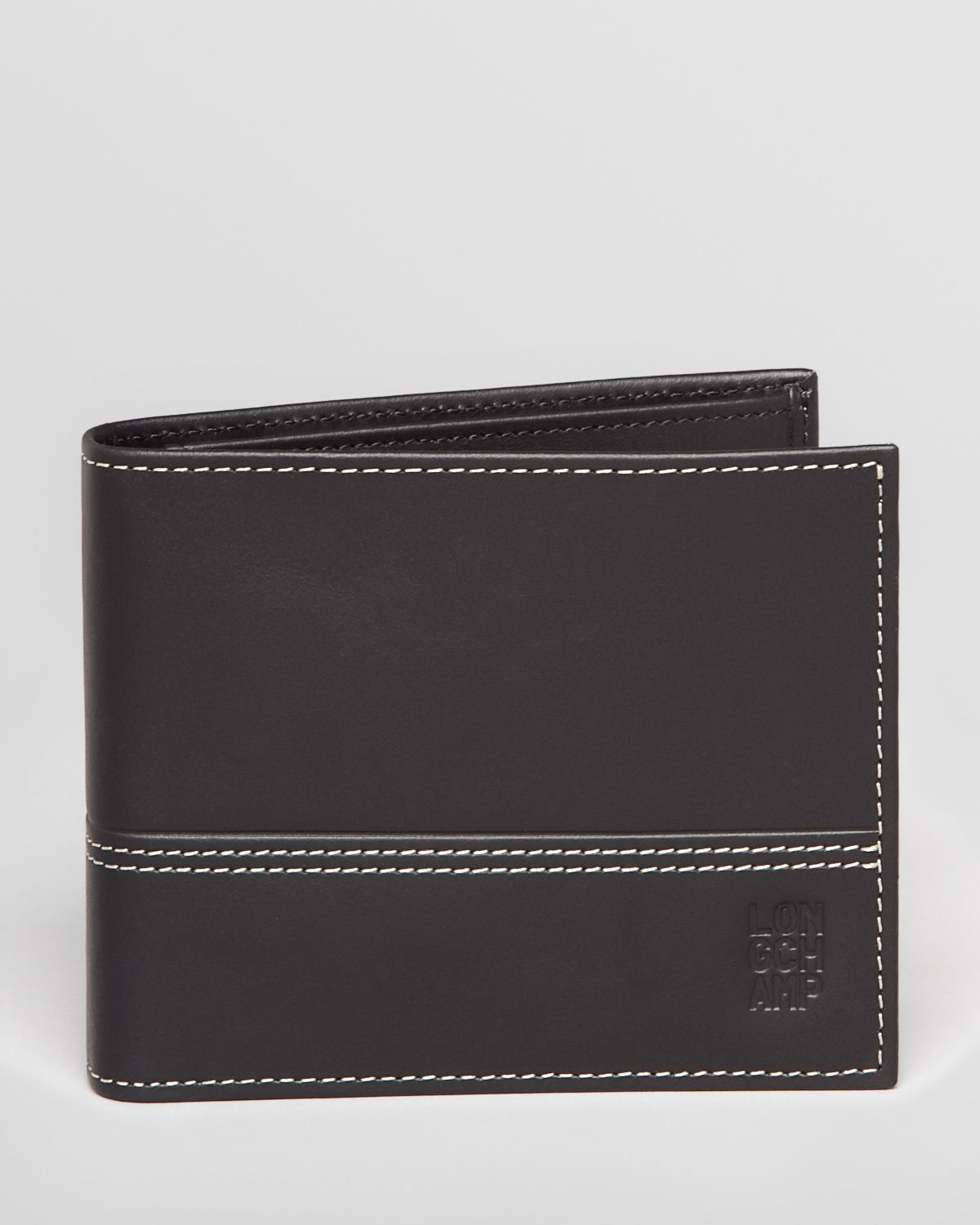 Longchamp Cavalier Leather Bi-Fold Wallet in Black for Men | Lyst