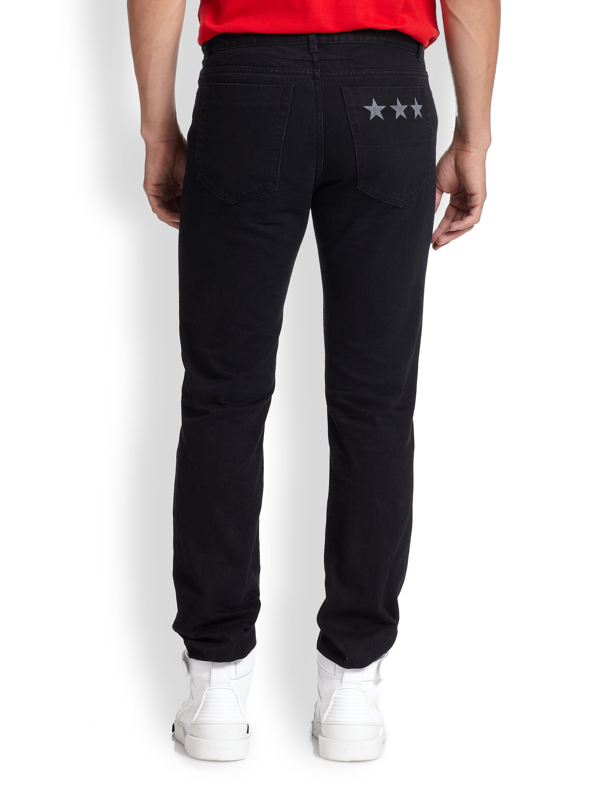 Lyst Givenchy Dstar Pocket Denim Jeans in Black for Men