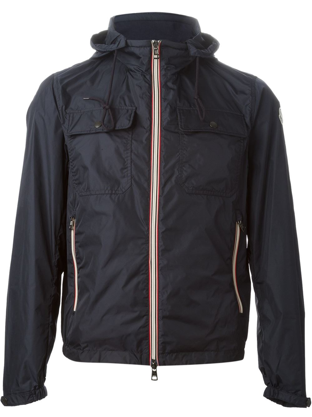 Moncler 'Lyon' Windbreaker Jacket in Blue for Men - Lyst