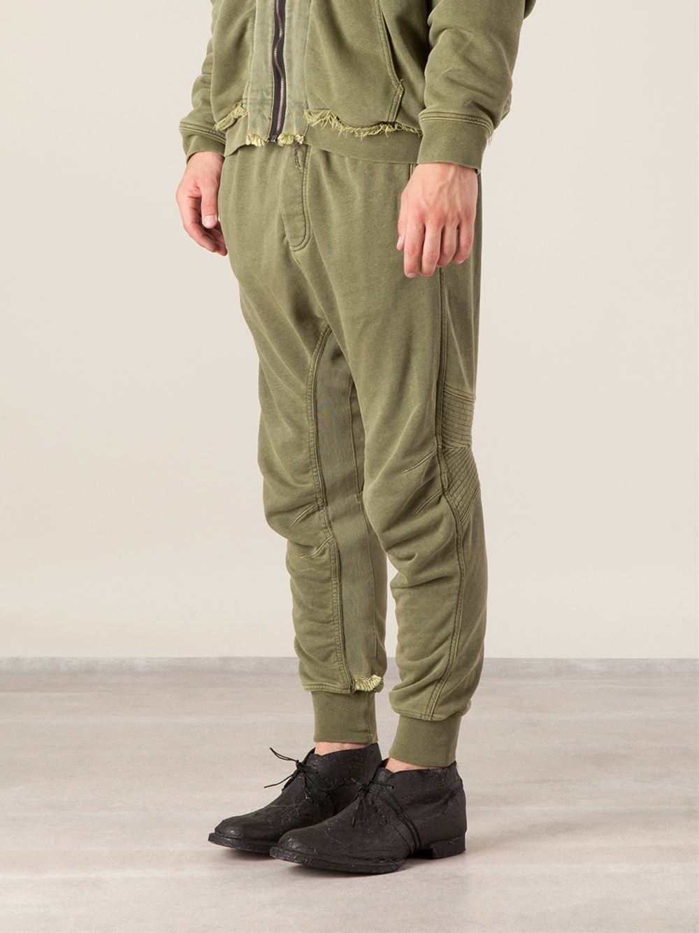 Haider Ackermann Drop Crotch Sweat Pants in Green for Men | Lyst