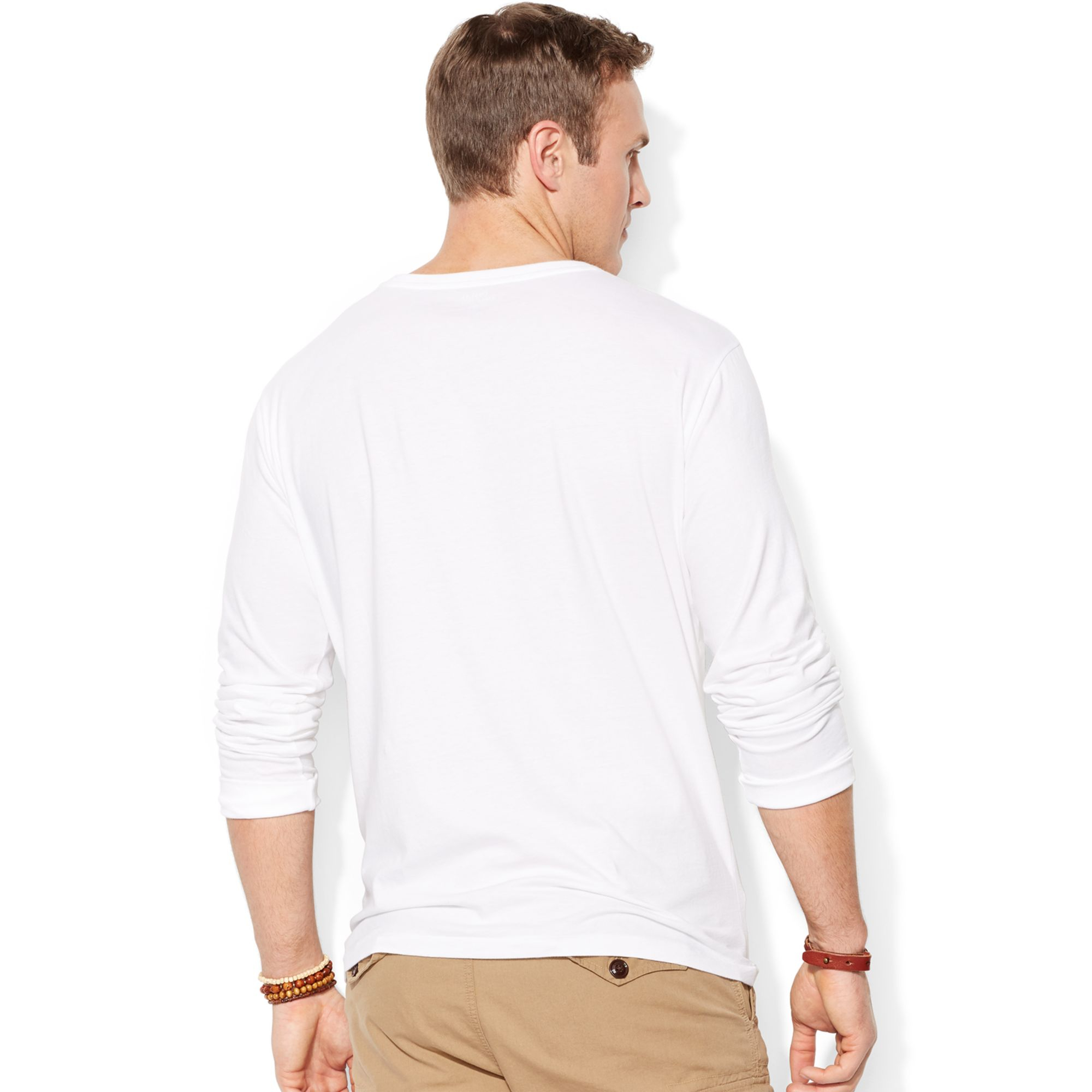 polo ralph lauren mens long sleeve v neck t shirt