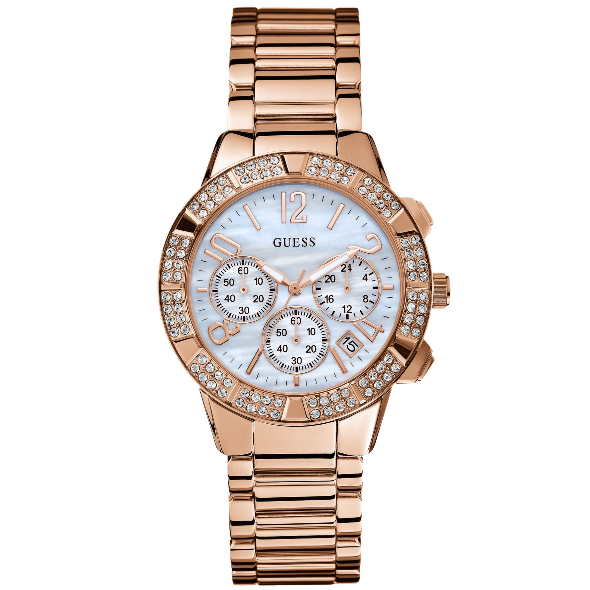 Lyst - Guess Watch Womens Chronograph Rose Gold  announce  