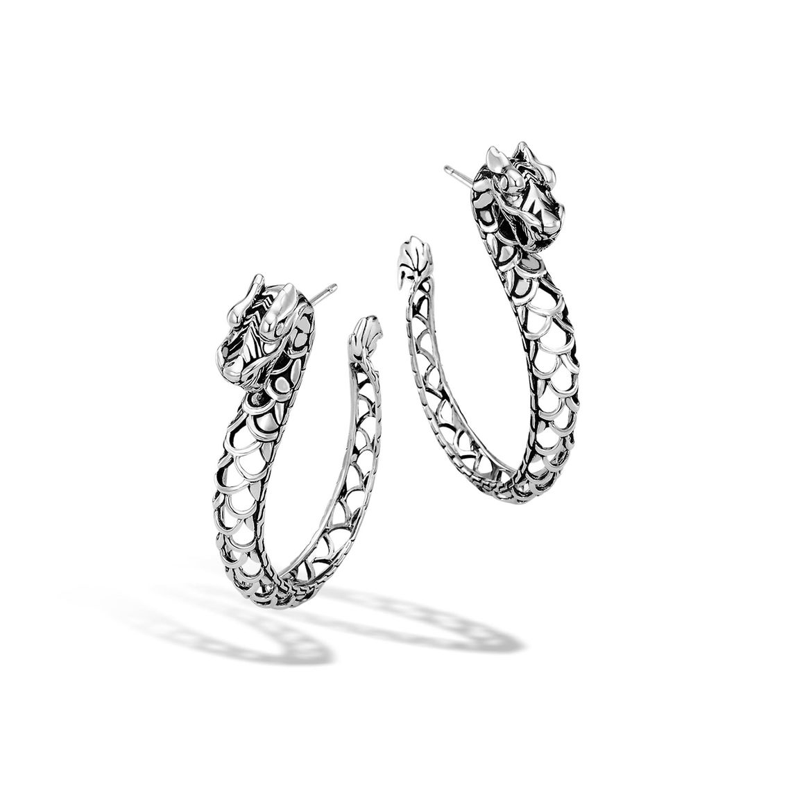 Lyst John Hardy Legends Naga Dragon Hoop Earrings In Metallic Gallery