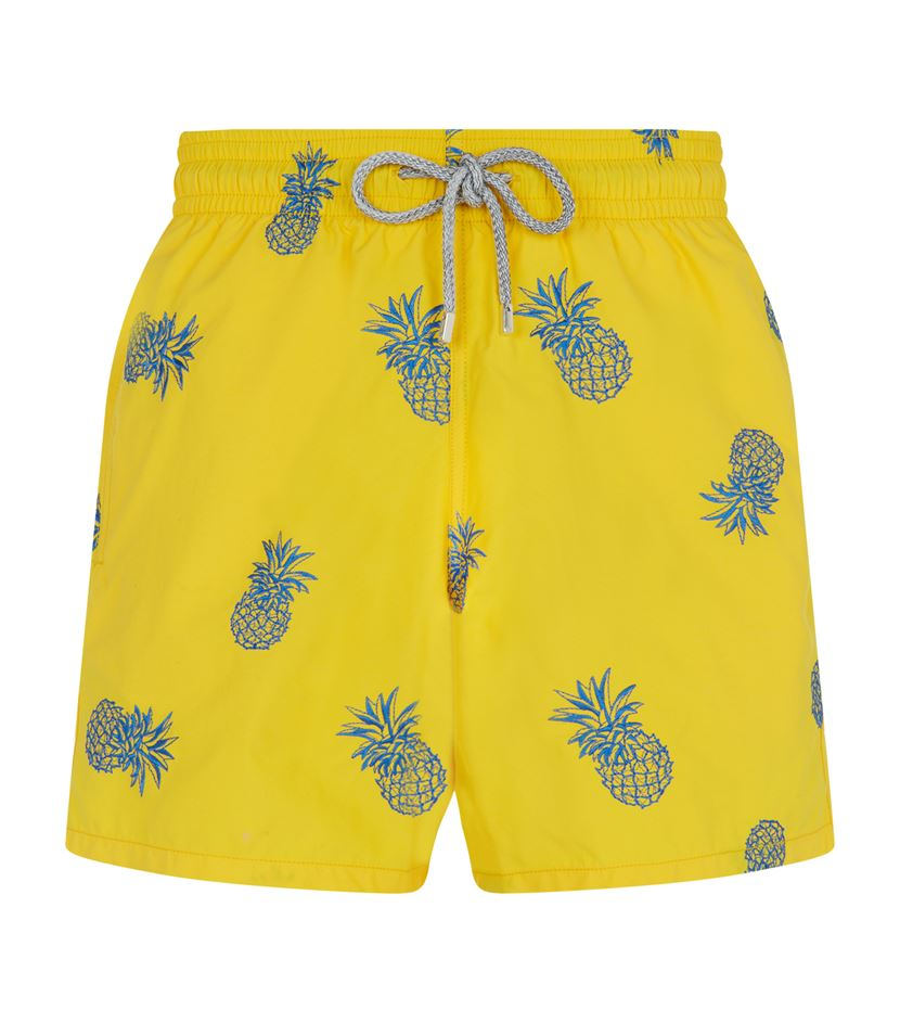 Vilebrequin Mistral Pineapple Swim Shorts in Yellow for Men - Lyst