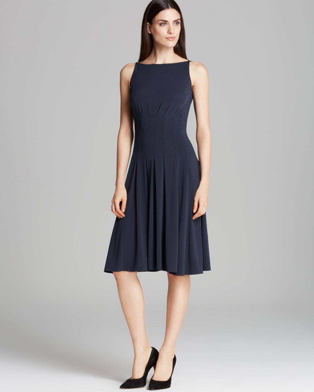 Lyst - Armani Dress Jersey Seam Detail in Blue
