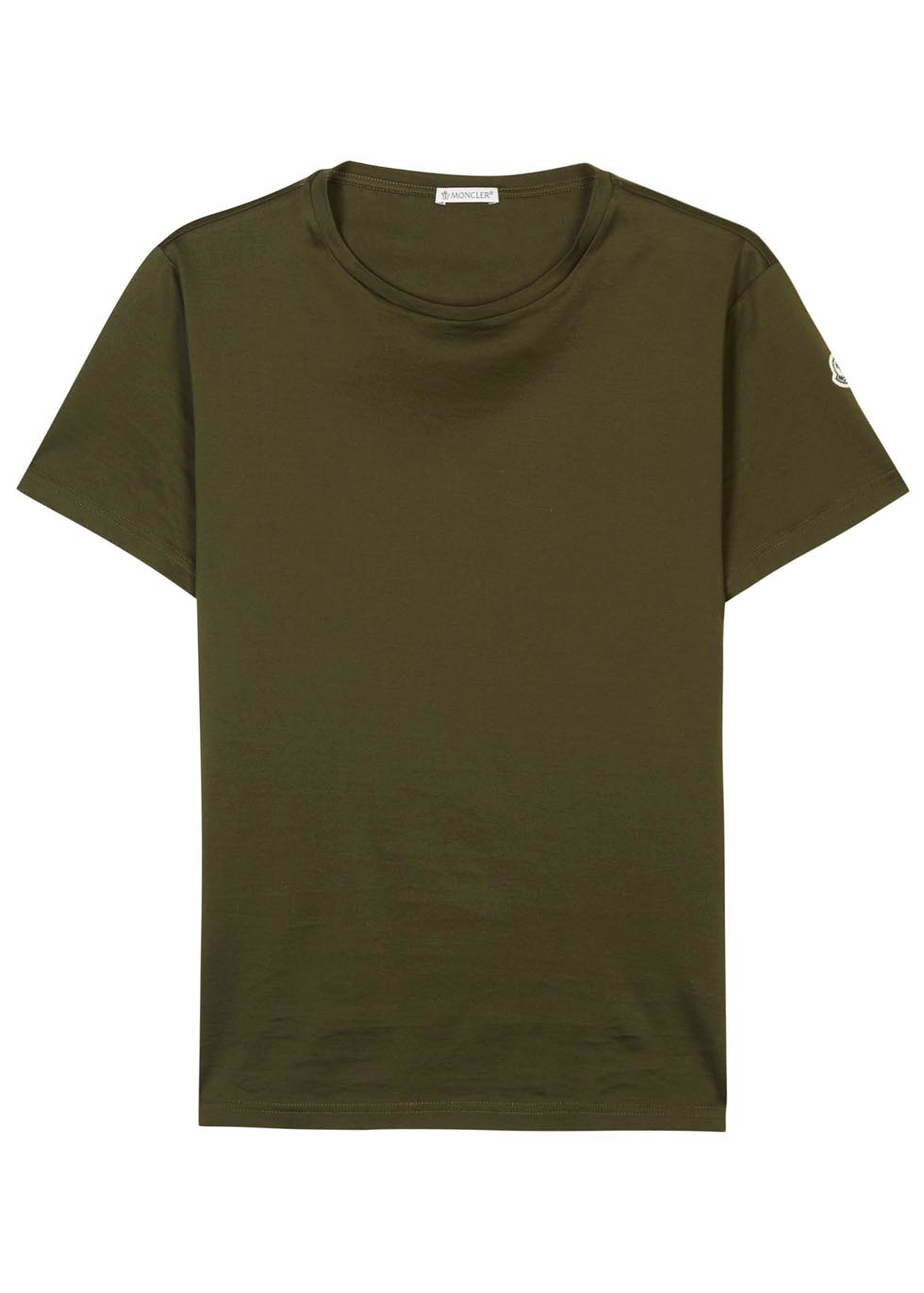 khaki green moncler t shirt khaki green moncler t shirt