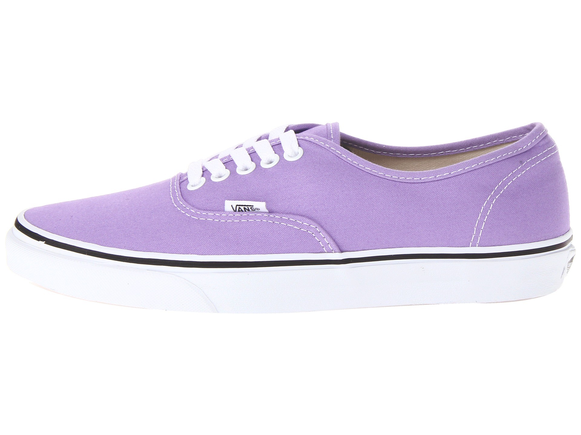 purple vans with flowers