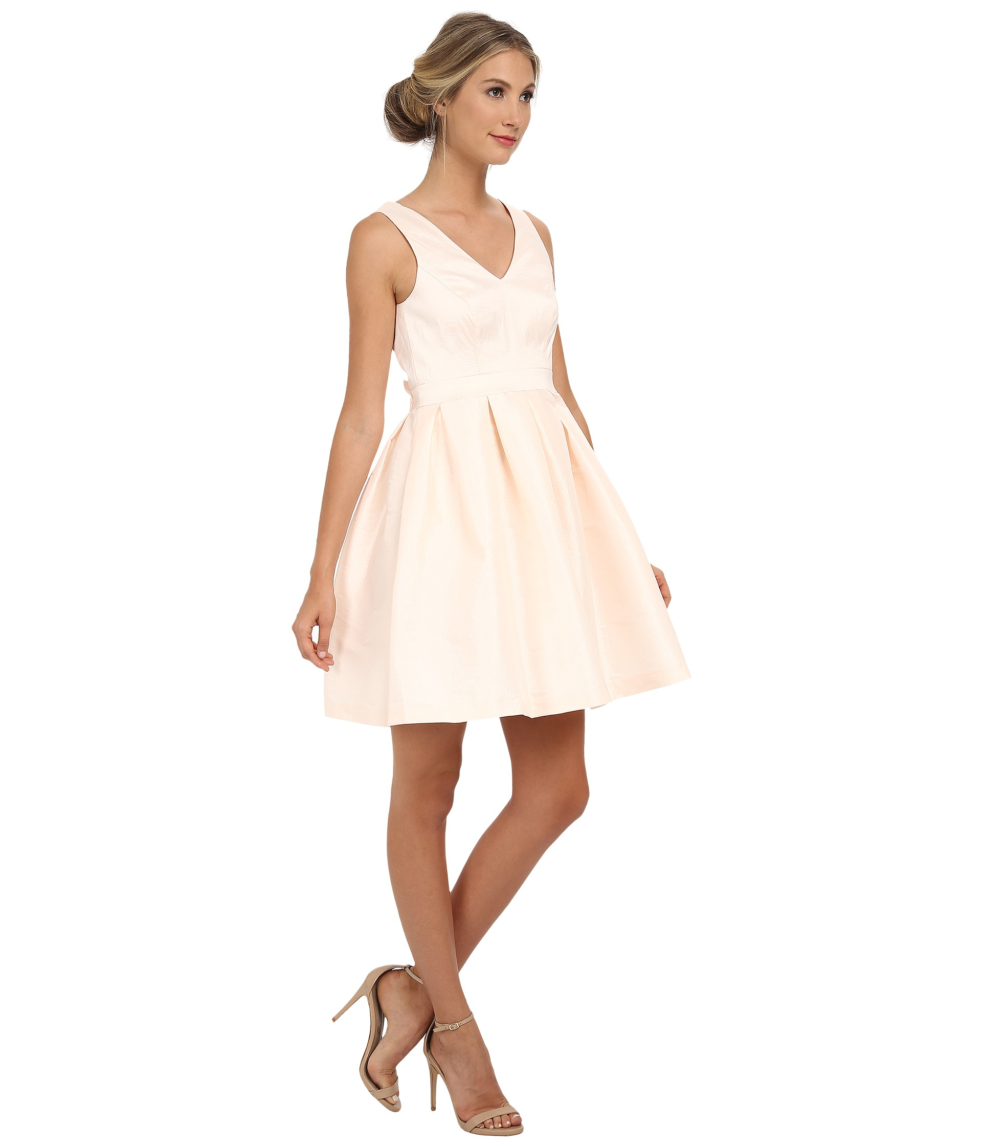 Fit and Flare Taffeta Dress