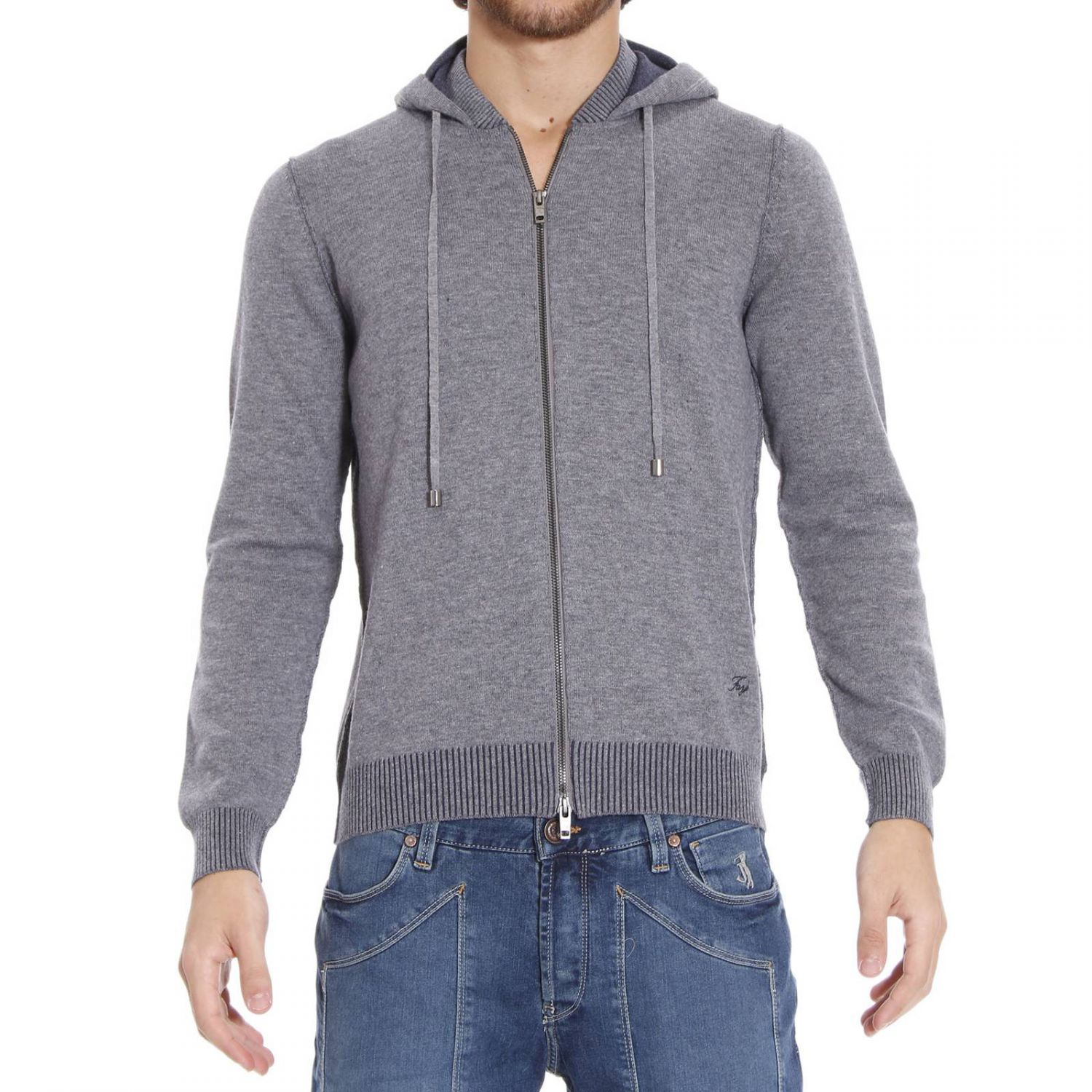 Lyst - Fay Sweater in Gray for Men