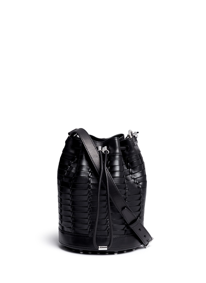 alexander wang black leather bag