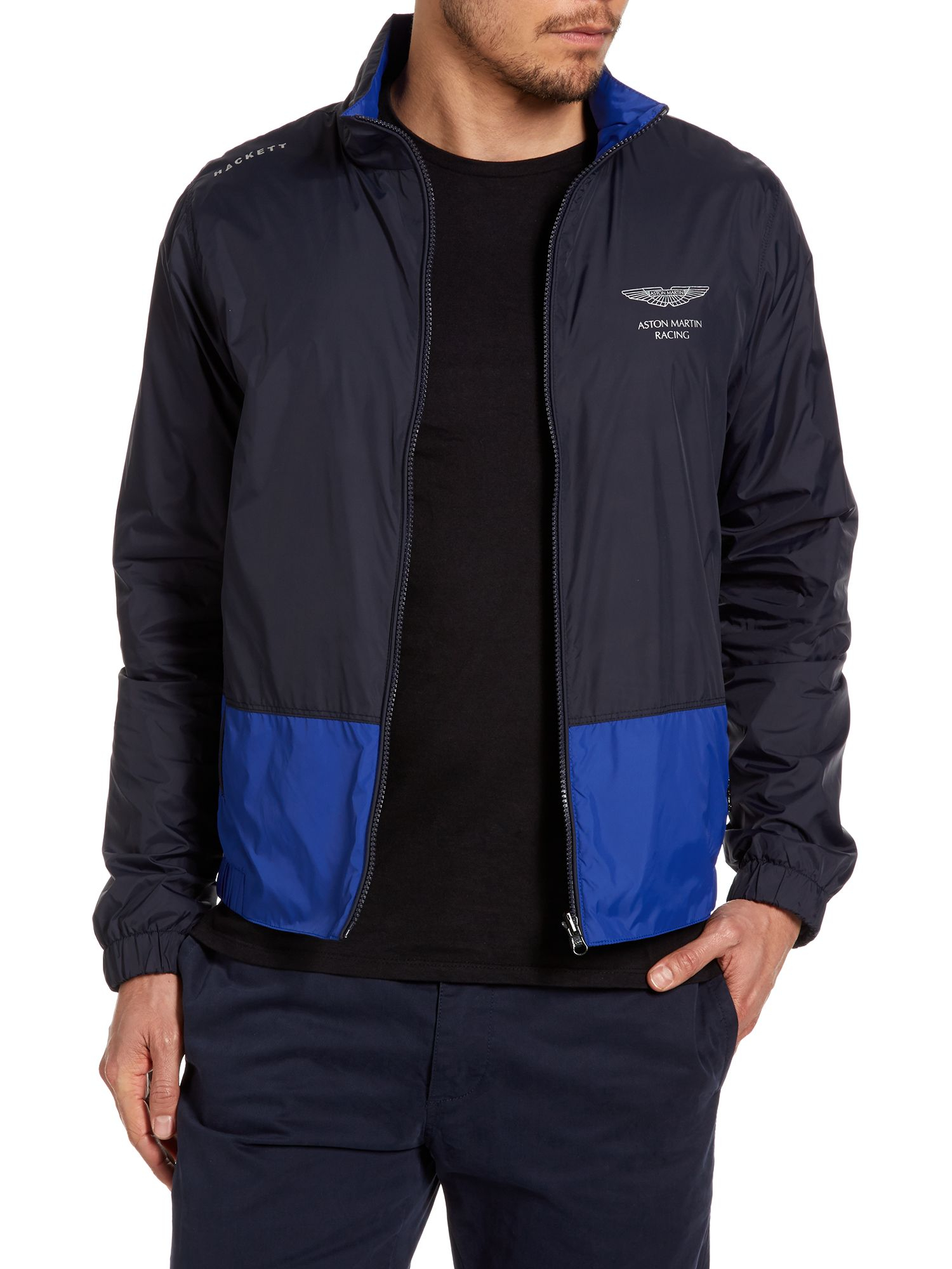 Hackett Aston Martin Reversible Jacket in Blue for Men | Lyst