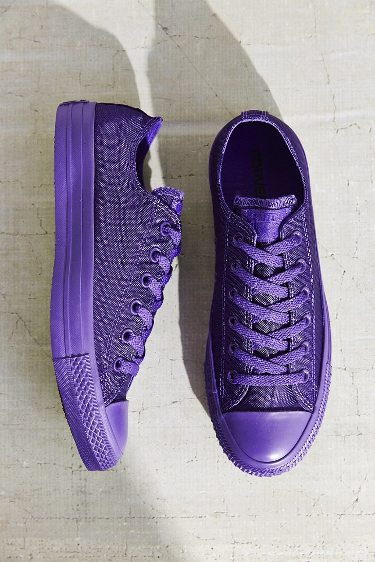 Converse Chuck Taylor All Star Nylon Monotone Sneaker in Purple | Lyst