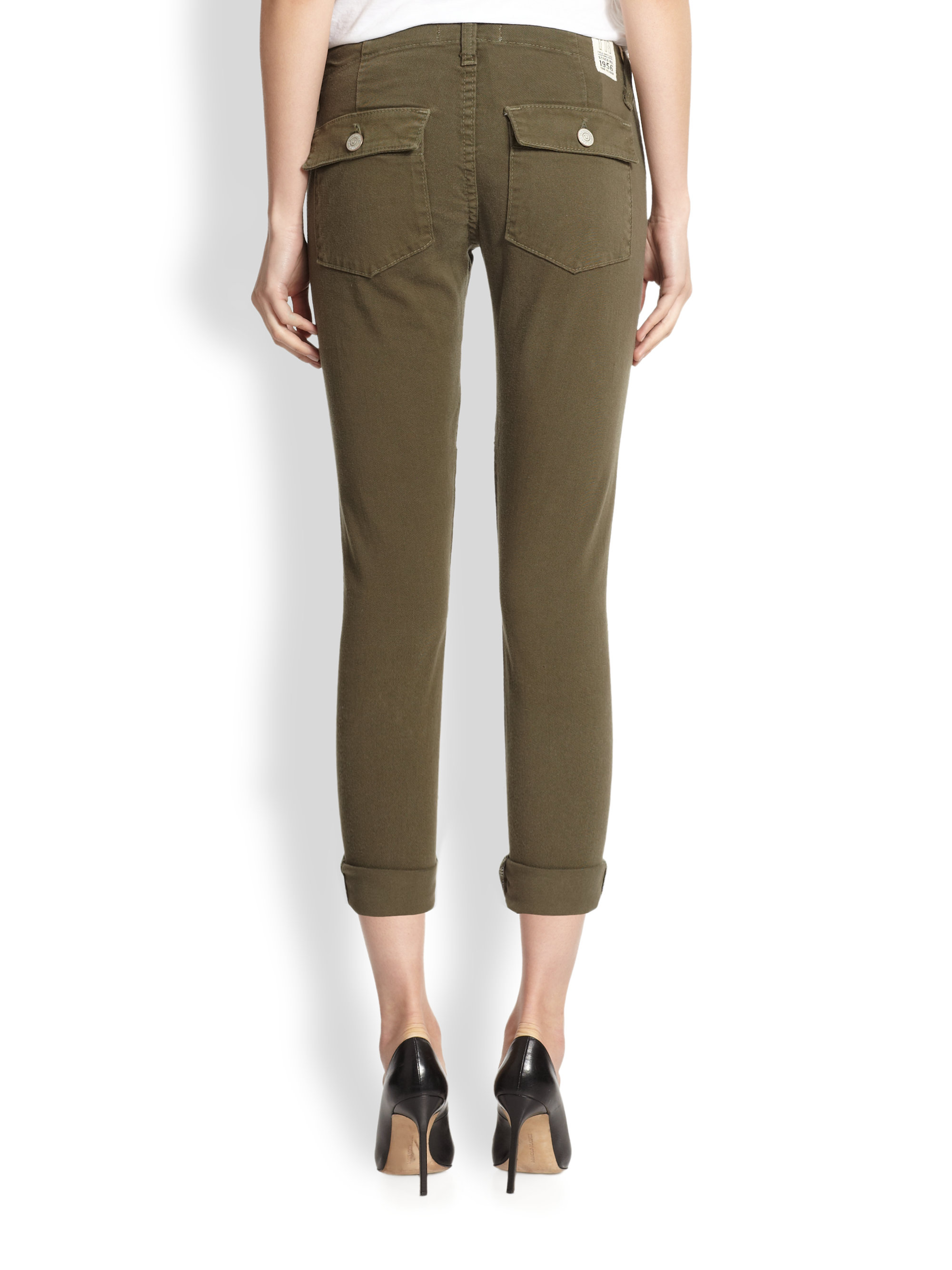 cropped cargo trousers