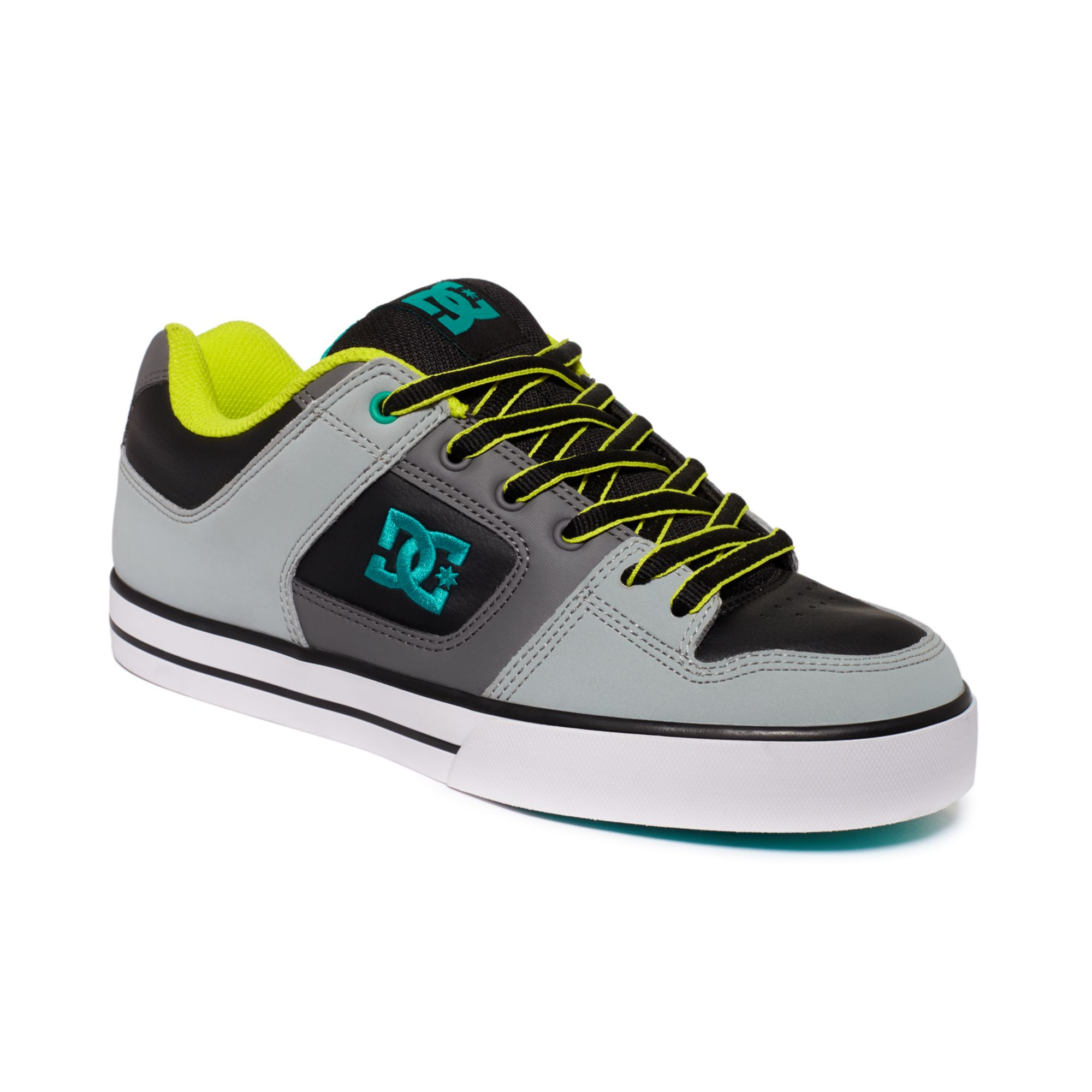 Dc Shoes Pure Sneakers in Gray for Men (Light Grey/Mantis) | Lyst