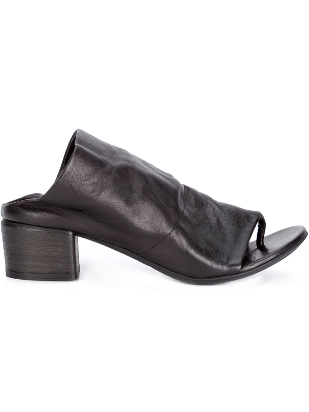 Marsèll Chunky Heeled Mules in Black | Lyst